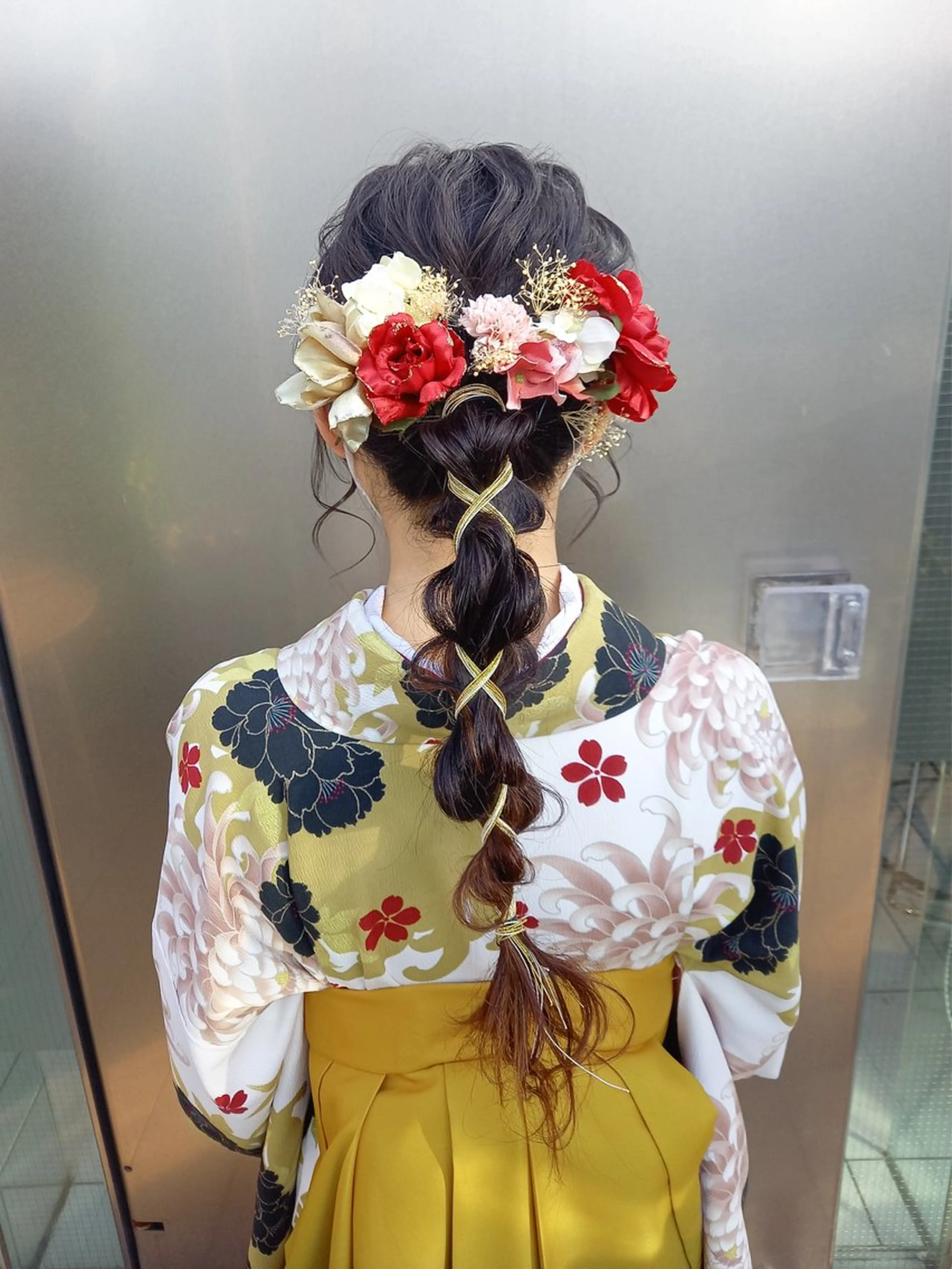 ロング ヘアアレンジ 卒業式のヘアスタイル miku ヘアセット/着付けのヘアスタイル