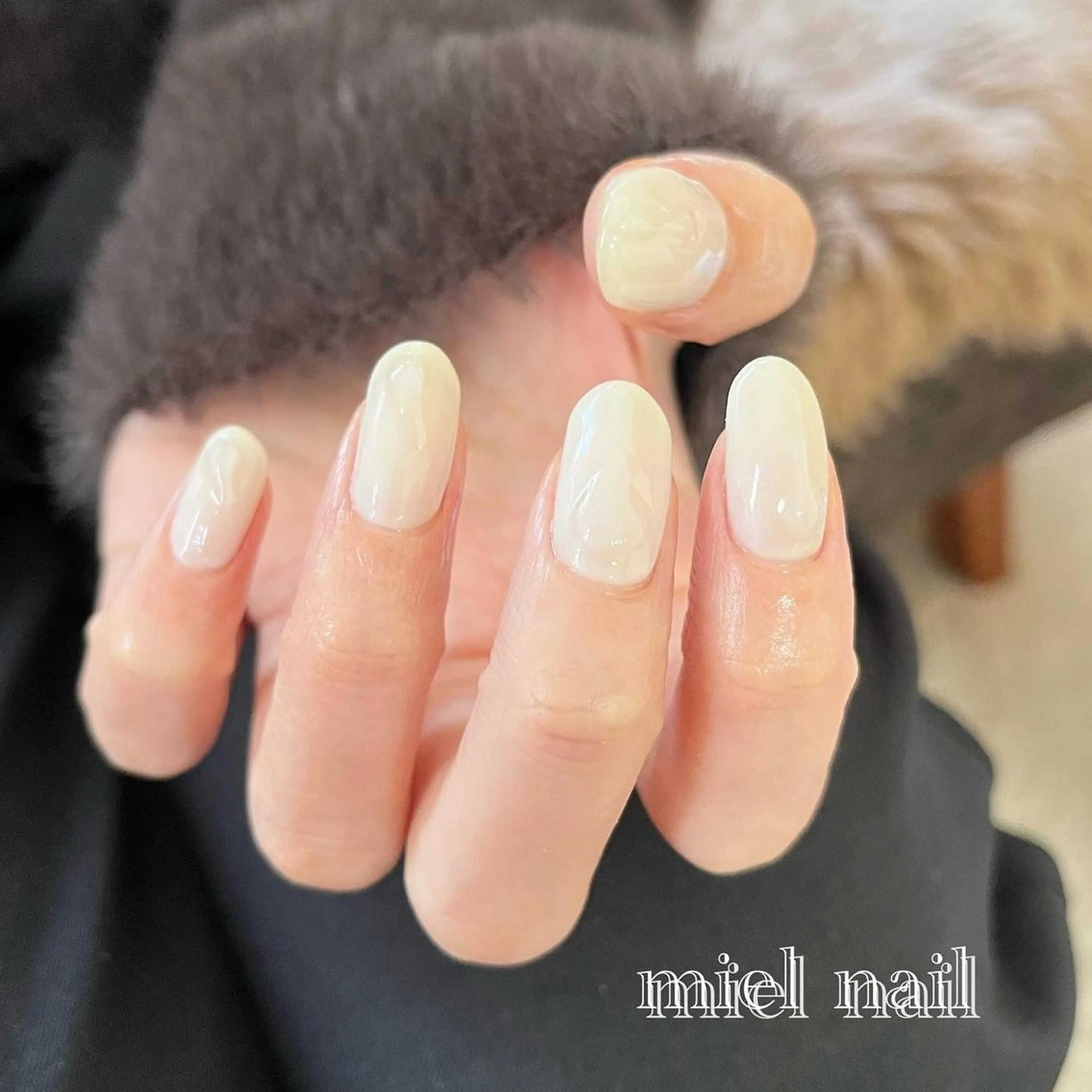 ネイル 冬ネイル ハンドネイル miel nailのネイルデザイン