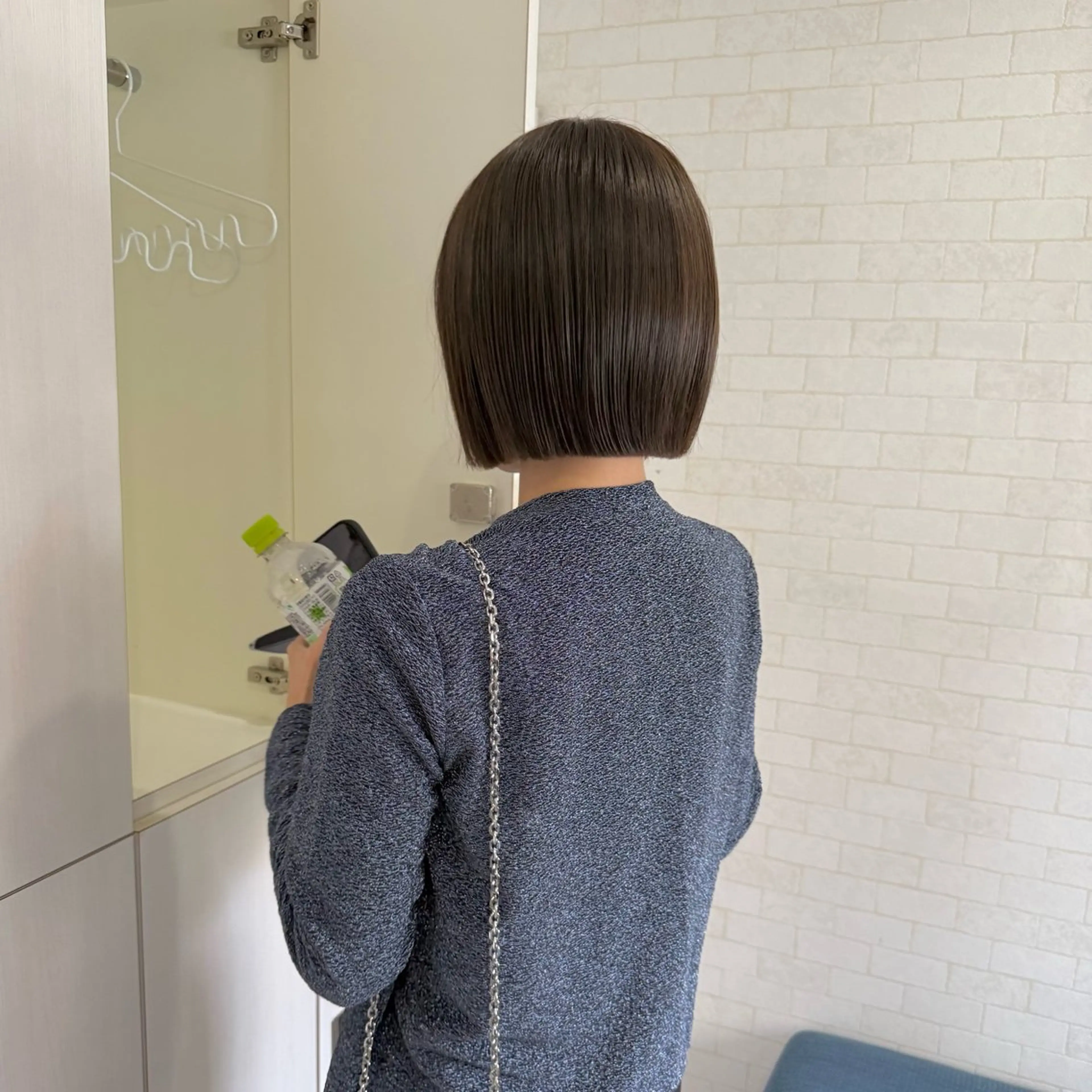 ショート 切りっぱなしボブ ボブ カット ヘアカラー 山川 由來のヘアスタイル