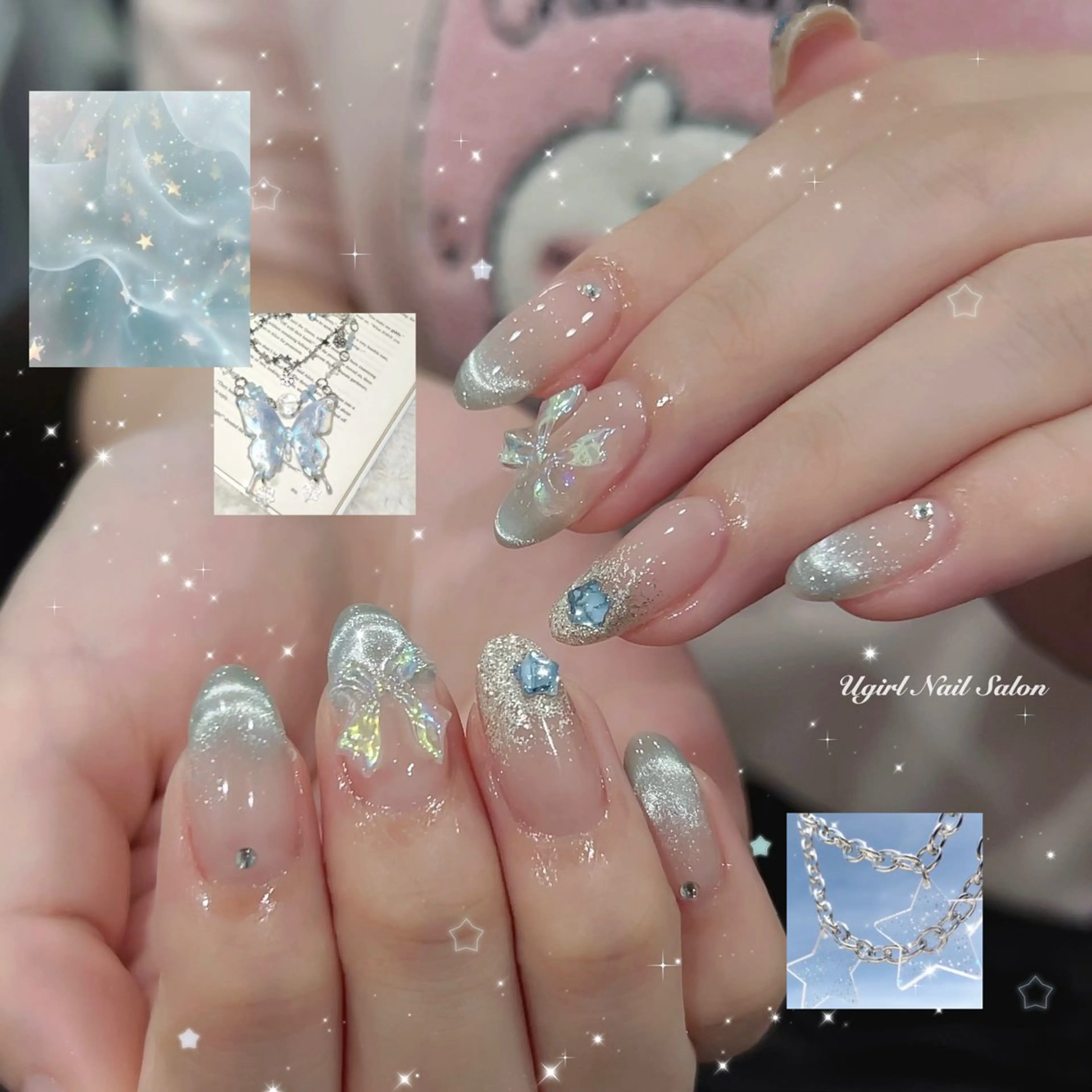 ネイル ハンドネイル 🪄mimi🎀 Midori🪽のネイルデザイン