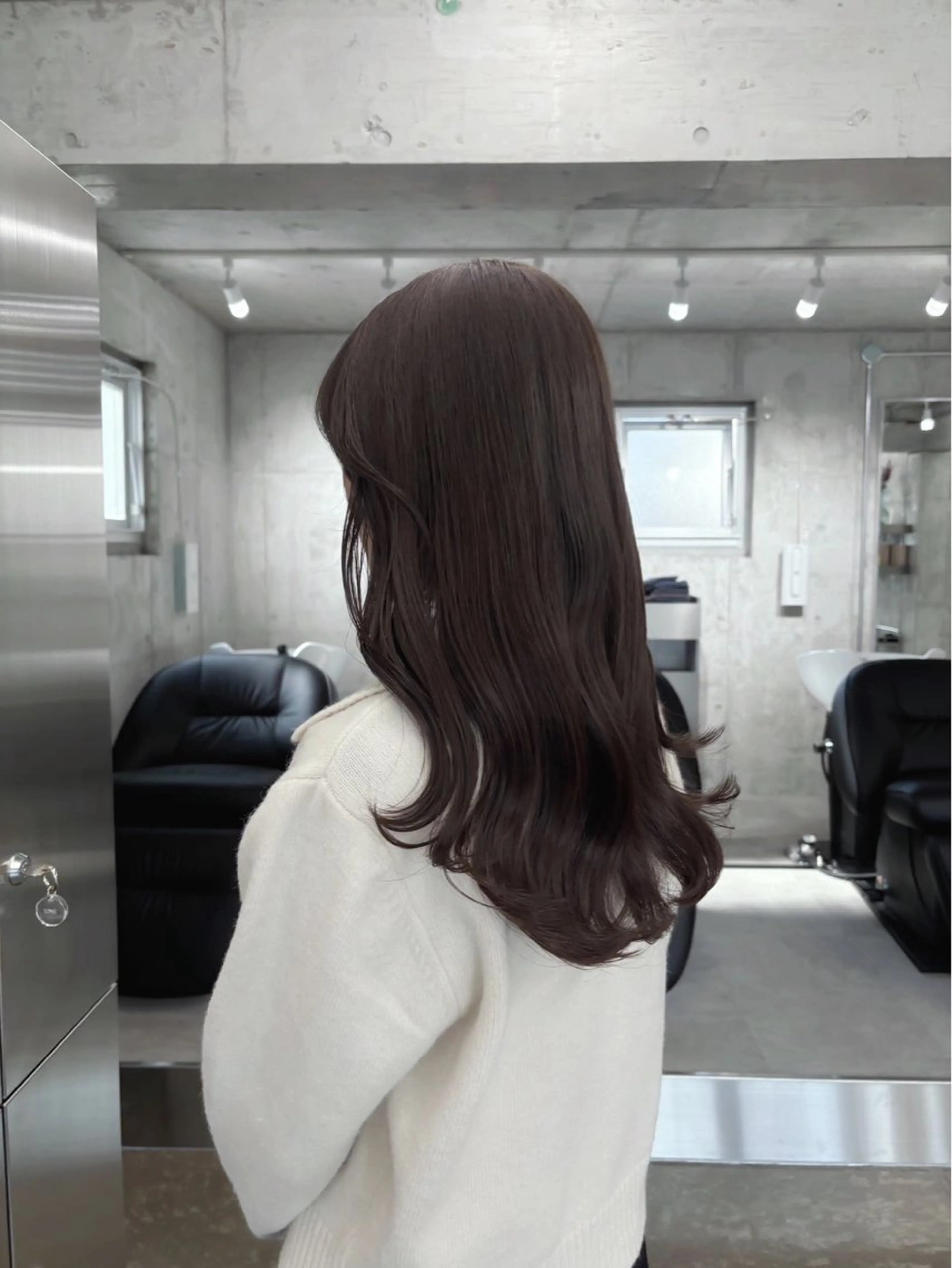 セミロング カラー ダークグレー ダークグレージュ グレージュ 透明感艶カラー/美髪 ayaka🦢❤︎のヘアスタイル