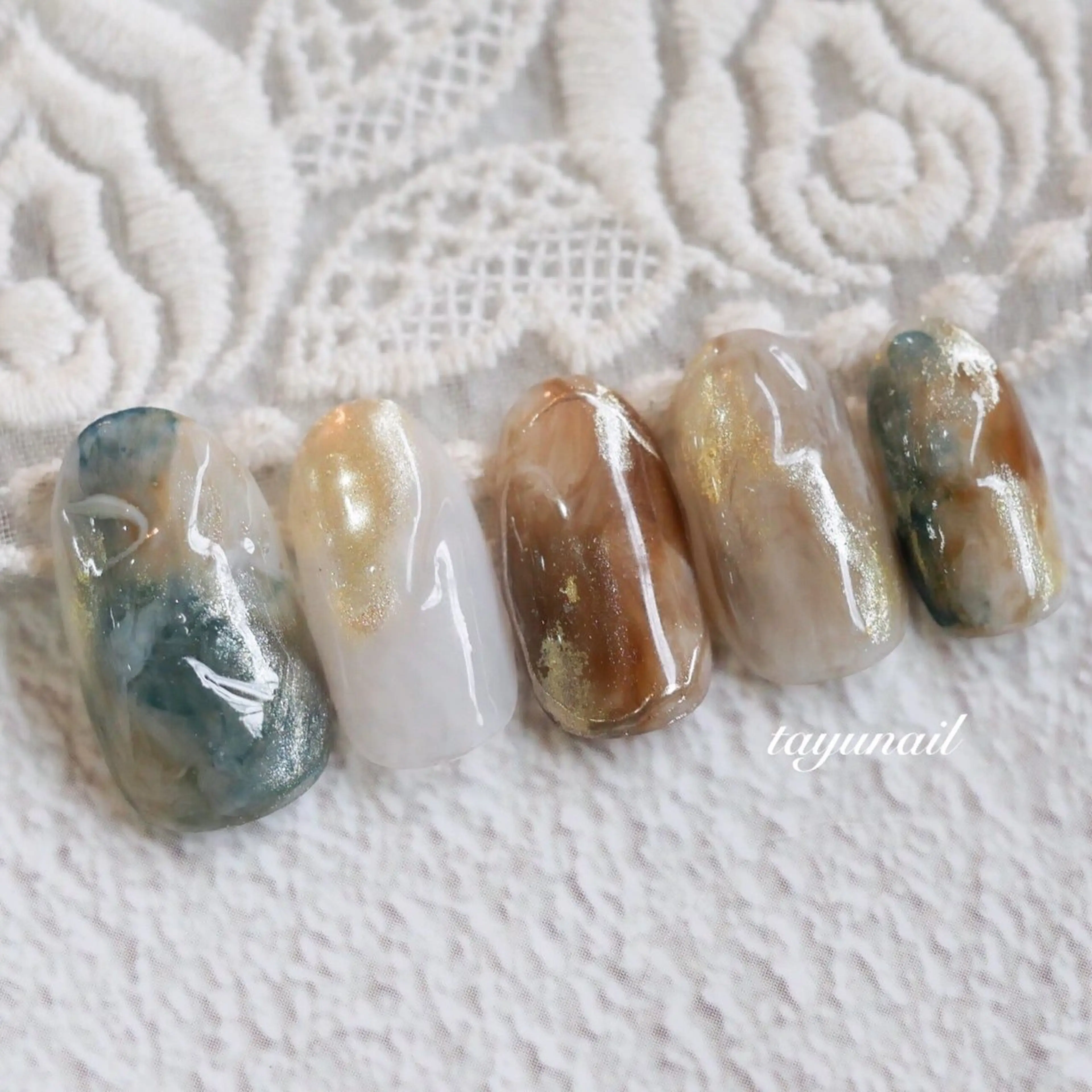 ネイル アートネイル ジェルネイル パラジェル 夏ネイル ネイルサロン・ネイルスクール　たゆnail所属・ネイルサロン 【たゆnail】のネイルデザイン