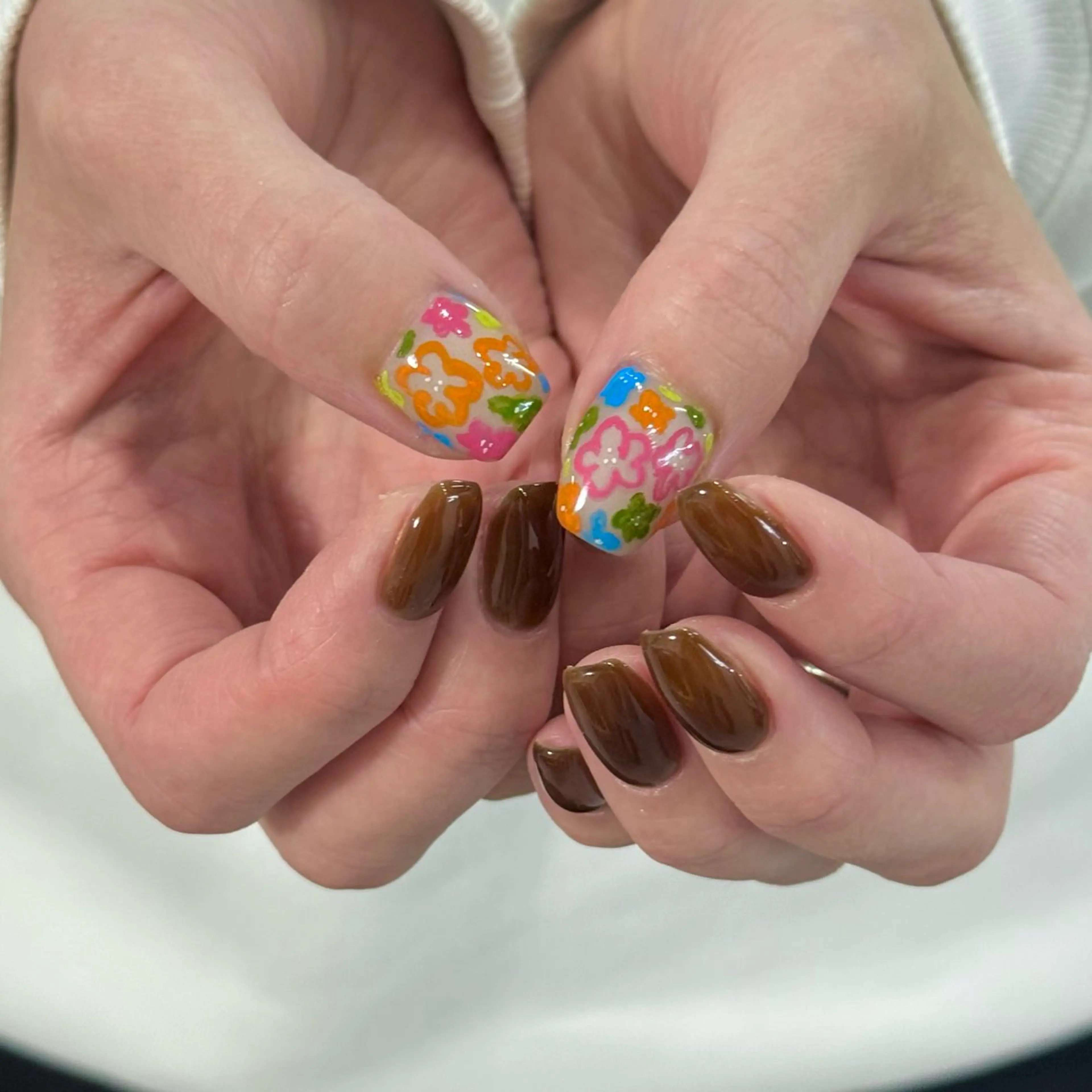 ネイル ワンカラーネイル シンプルネイル HARUKA ネイリスト福岡/薬院のネイルデザイン