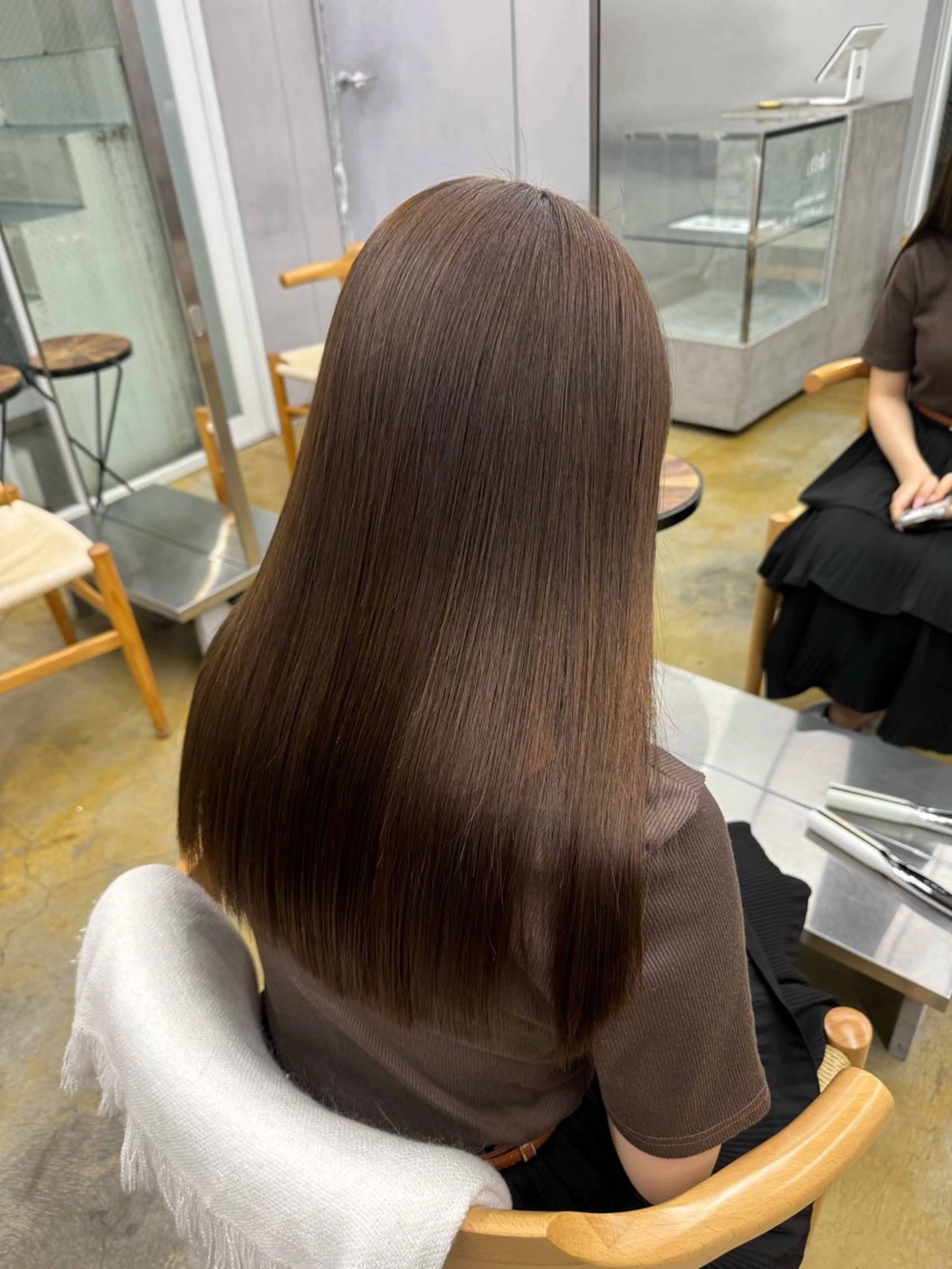 ミディアム カラー ヘアカラー トリートメント 髪質改善カラー♡/ 縮毛矯正/珠貴のヘアスタイル