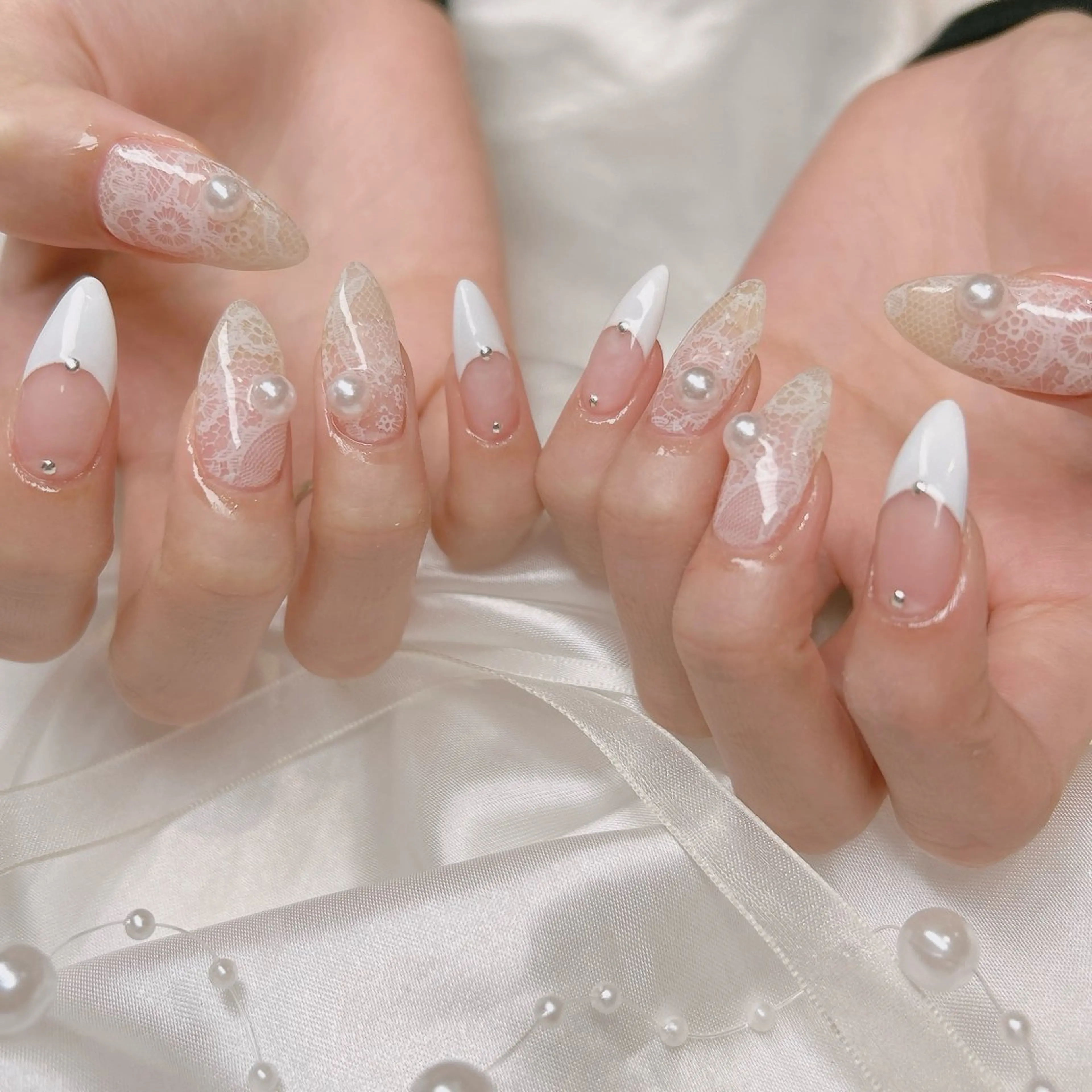 ネイル レース ハンドネイル junna 金山.東別院.上前津のネイルデザイン