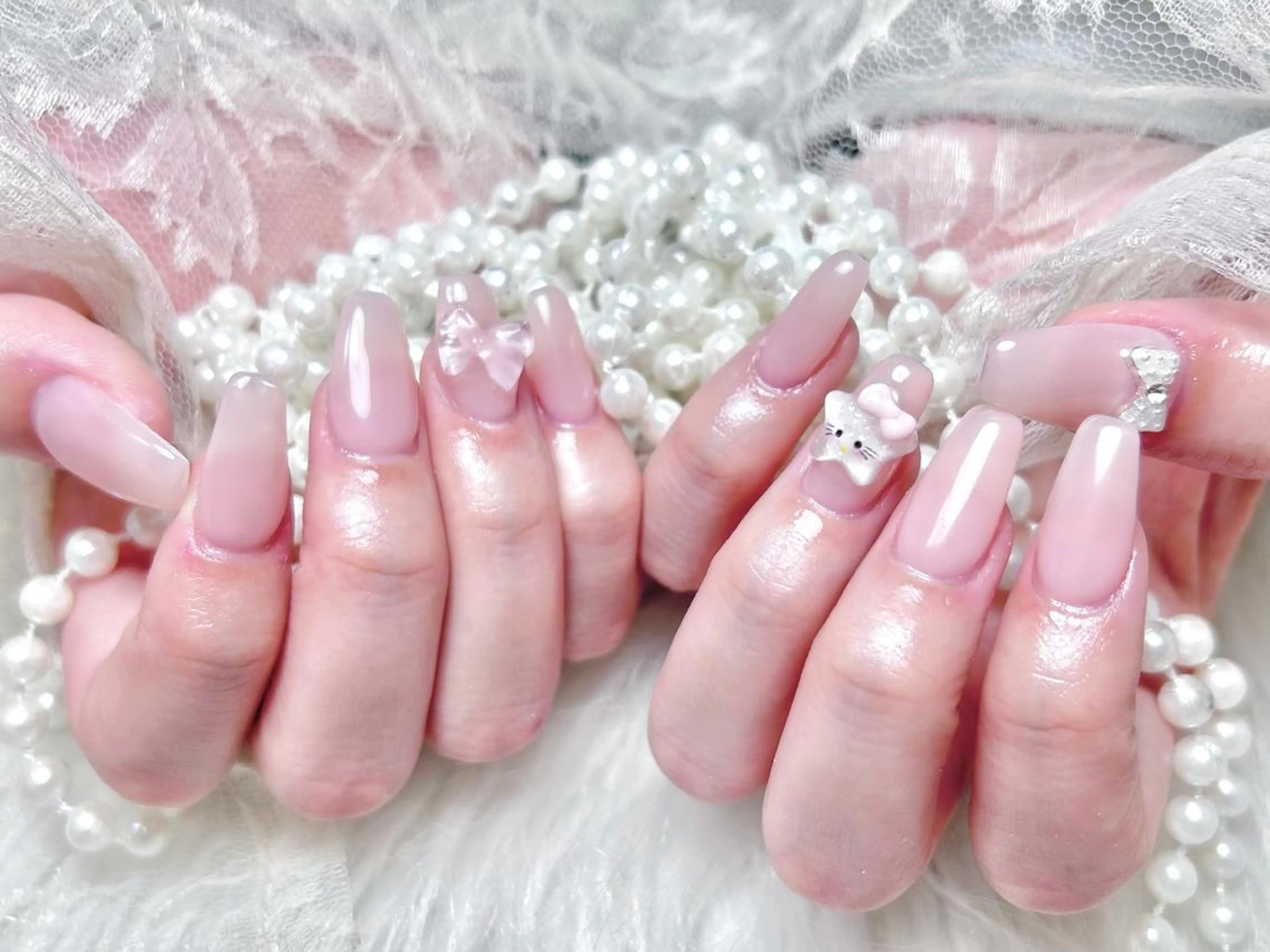 ネイル 🎀ゆうず 𝜗𝜚 ྀིのネイルデザイン