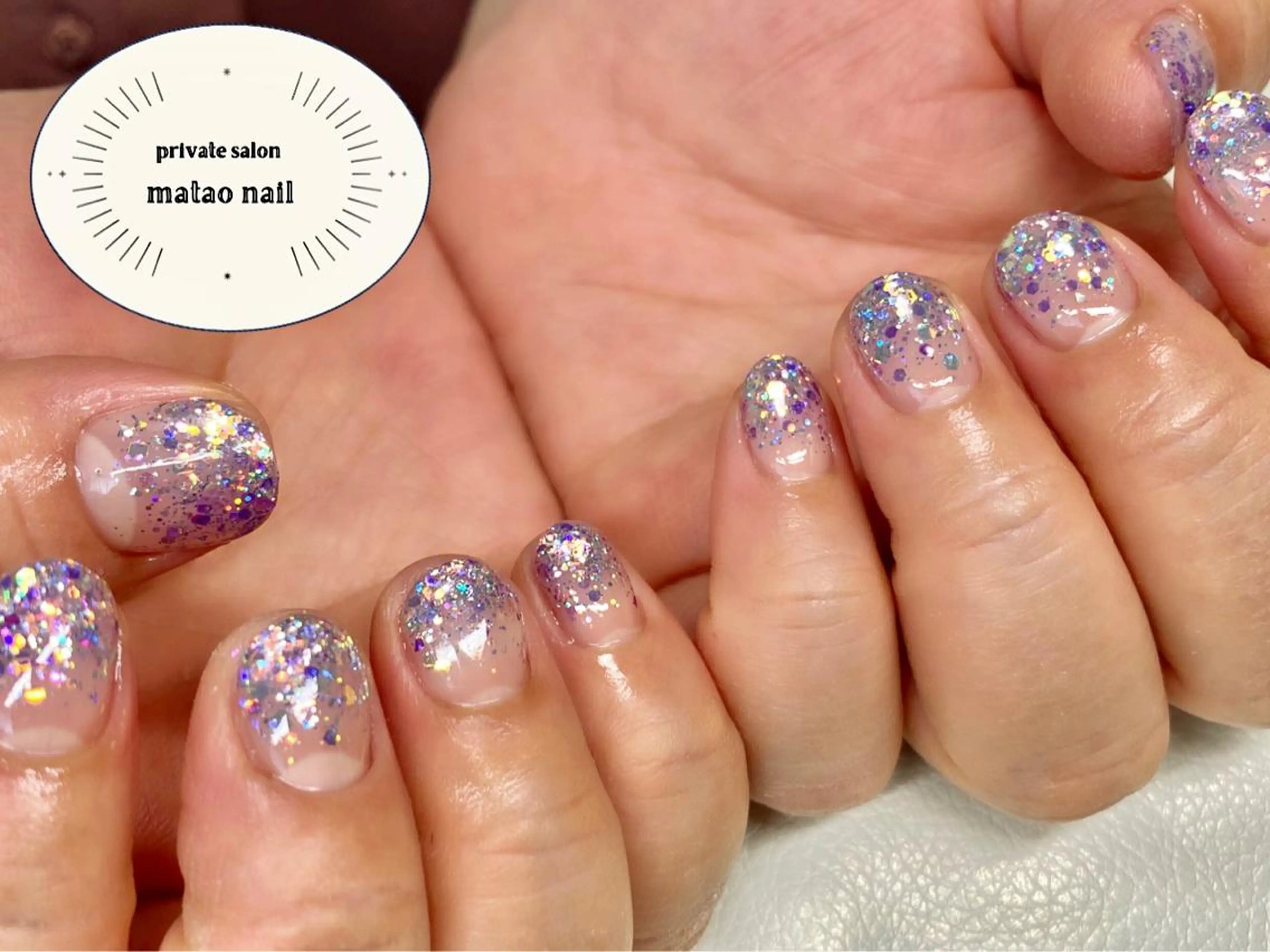 ネイル クリアネイル キラキラネイル ハンドネイル フットネイル matao nailの眉毛・アイブロウイメージ