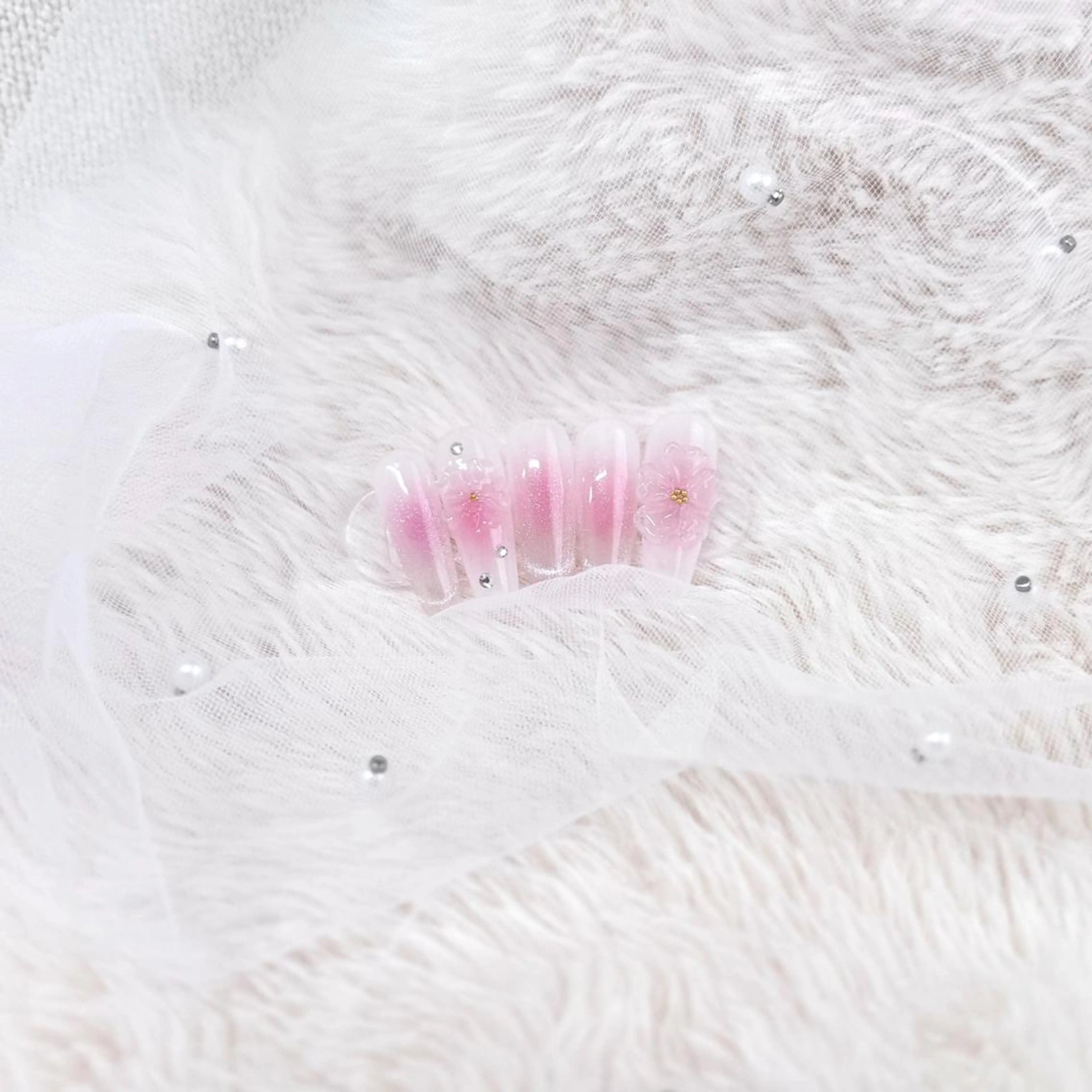 ネイル 桜ネイル Eyedor まつパ／眉毛専門店のマツエク・マツパデザイン