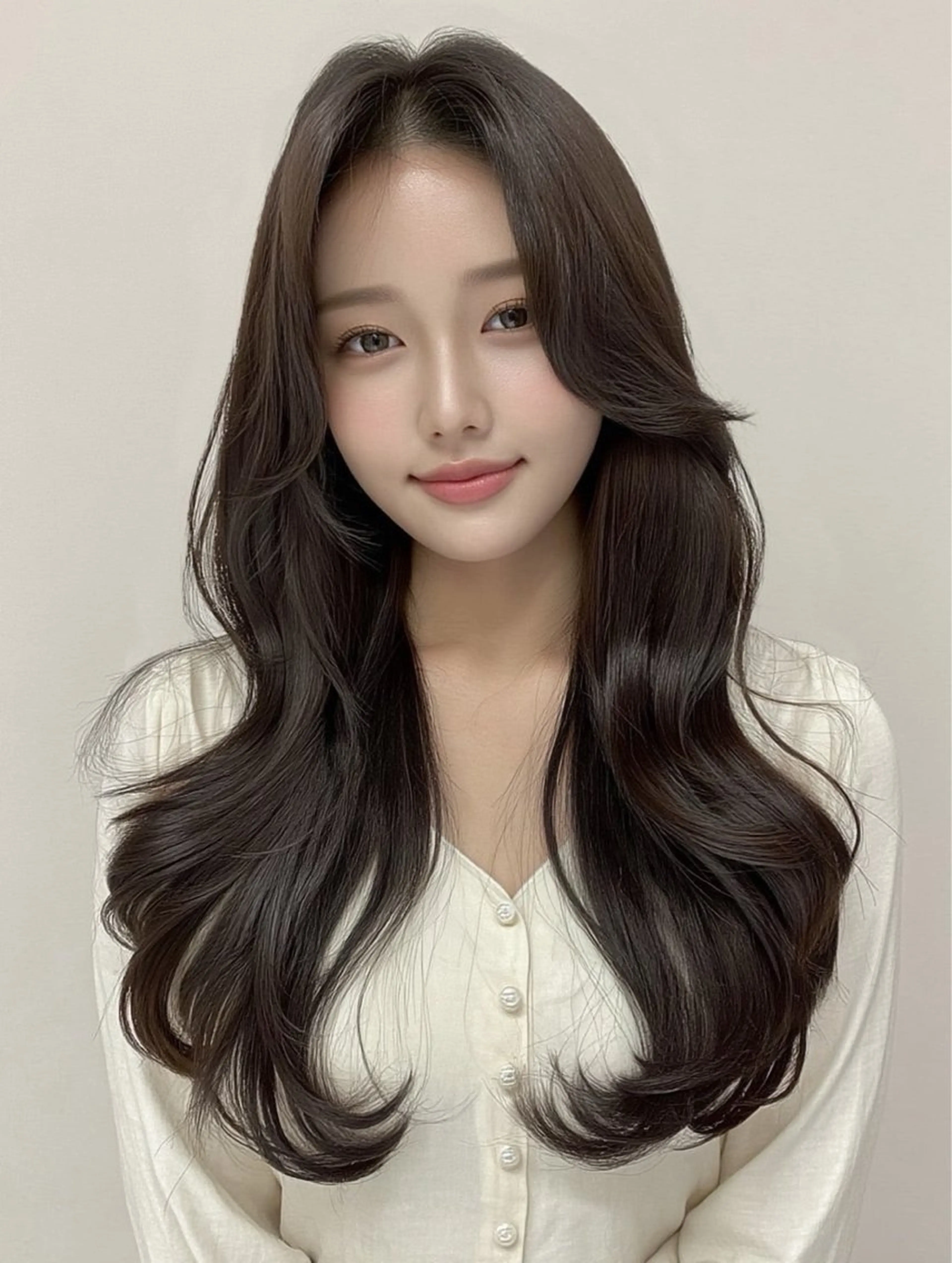 ロング タニモト ミユキのヘアスタイル