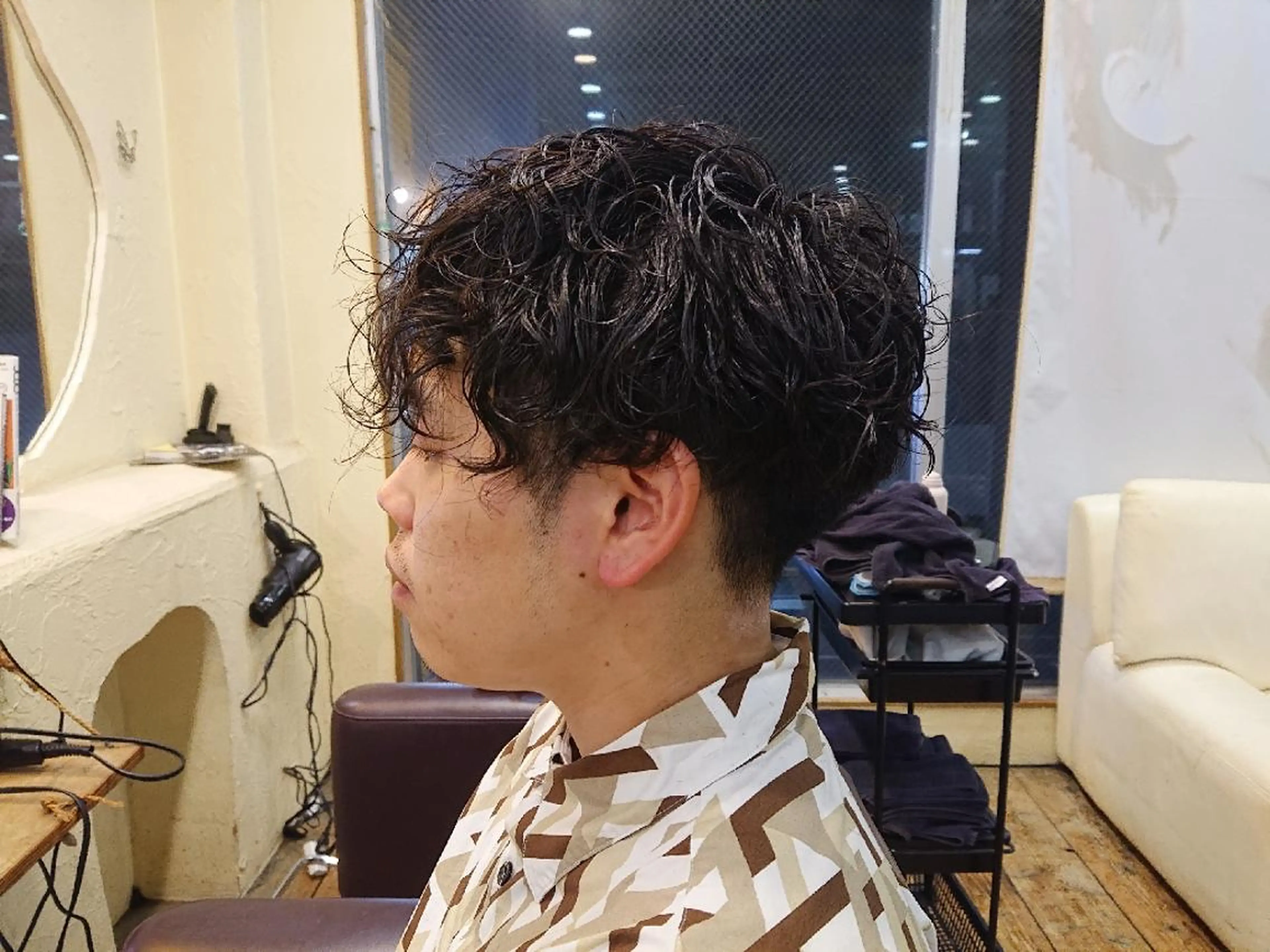 メンズ パーマ メンズパーマ 刈り上げ 「sumi」 AMIのヘアスタイル