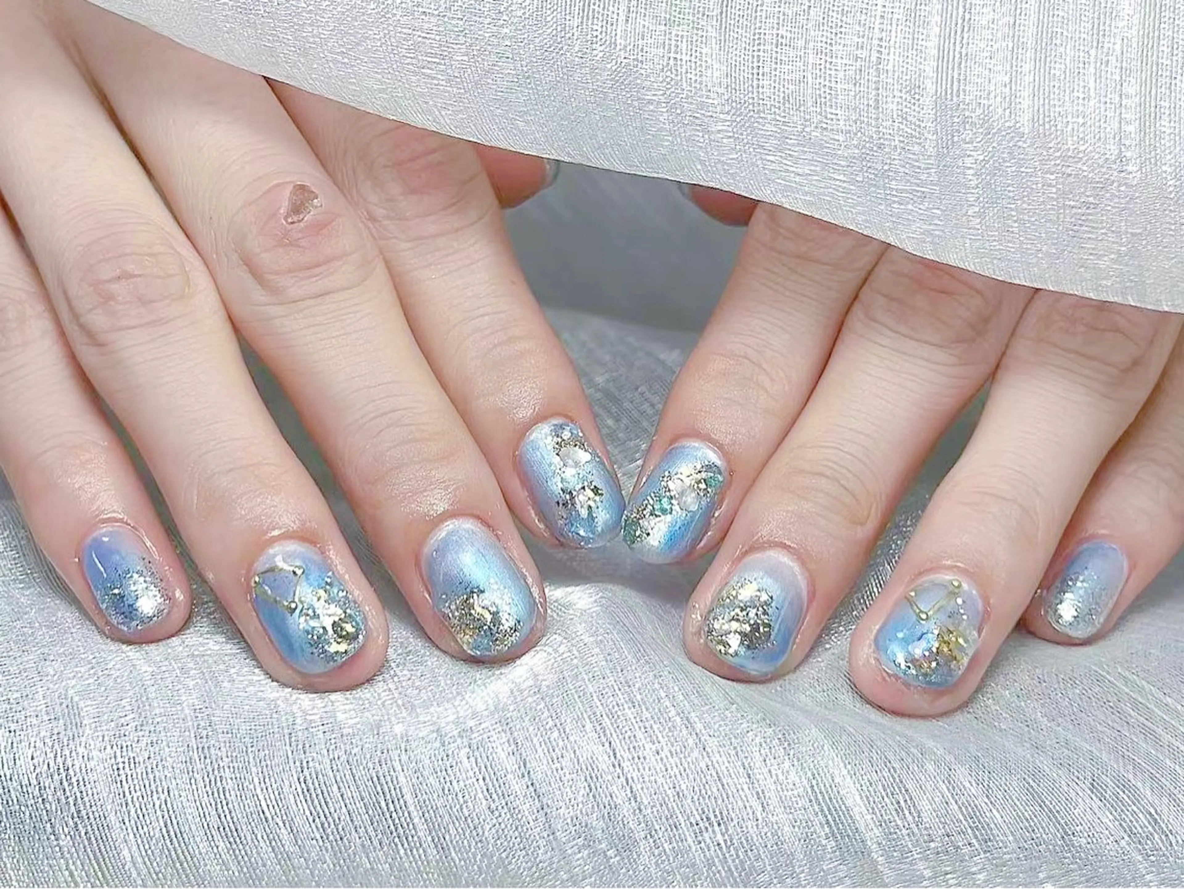 ネイル チークネイル 長さ出し フレンチネイル グラデーション マグネットネイル ハンドネイル ハンドケア ⭐️Syu Rei⭐️のネイルデザイン