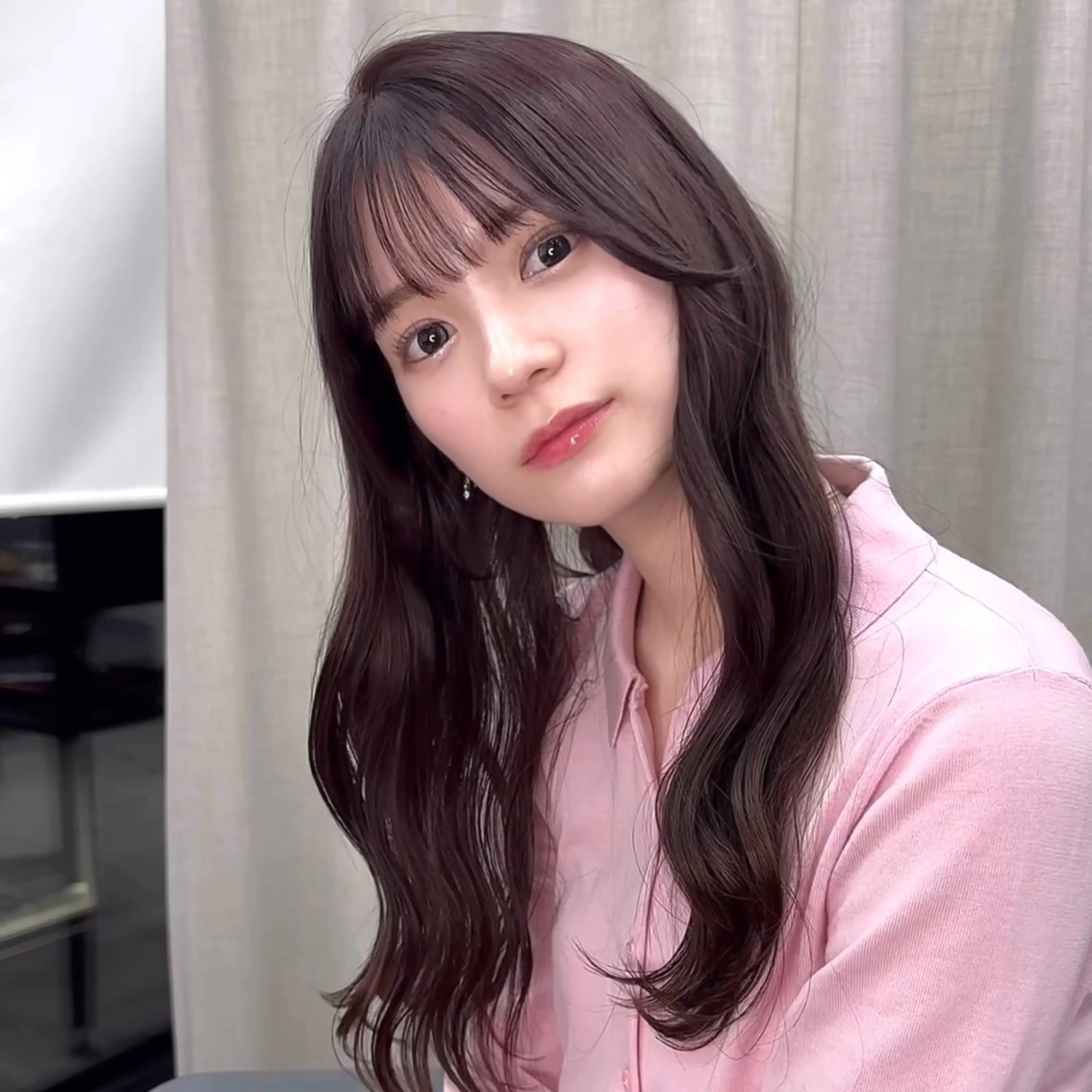 ロング カット トリートメント 韓国/ワンホンヘア 髪質改善/MaCoのヘアスタイル