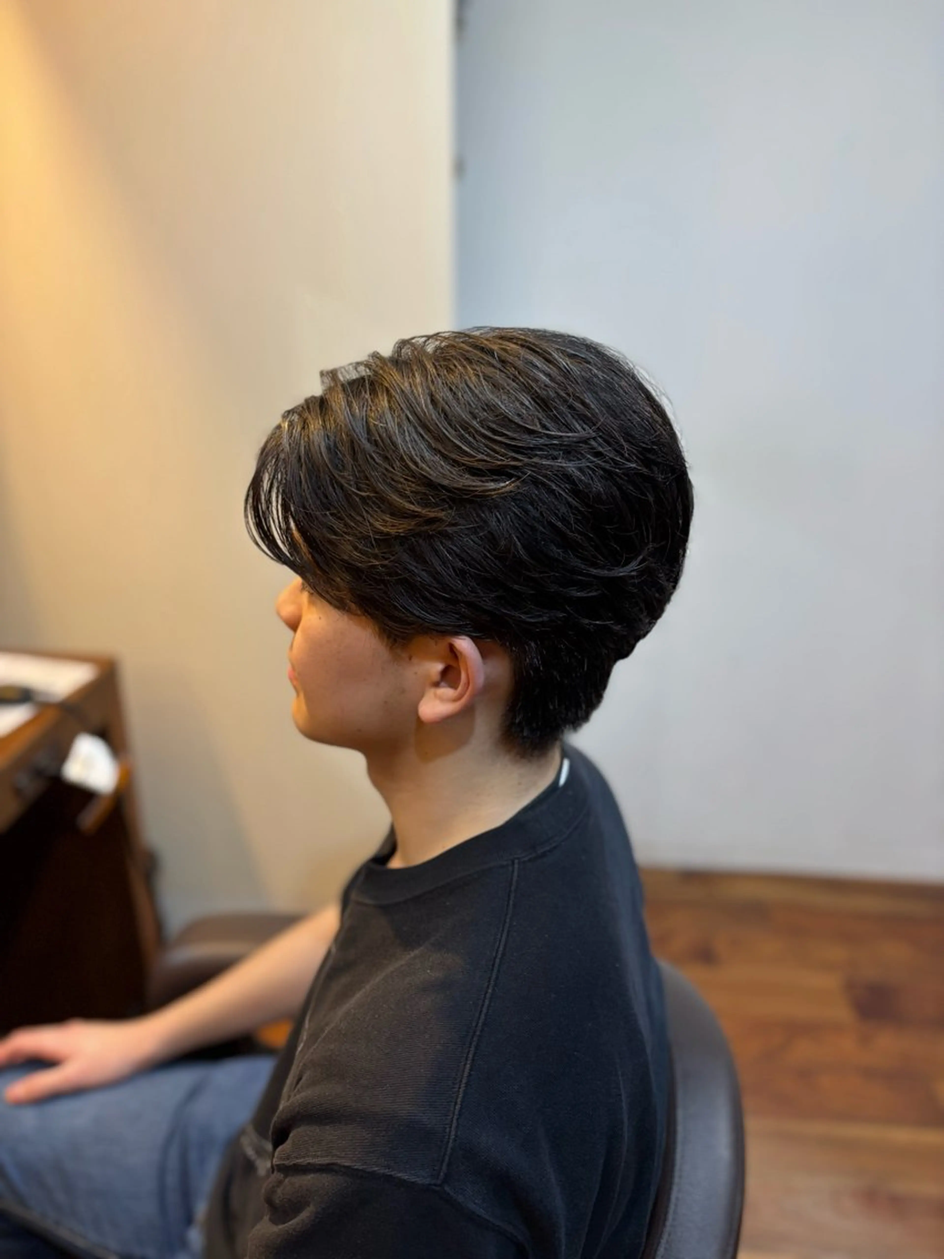 ショート パーマ カット パーマ 👑メンズパーマ/髪 質改善/鎌倉🐮のヘアスタイル