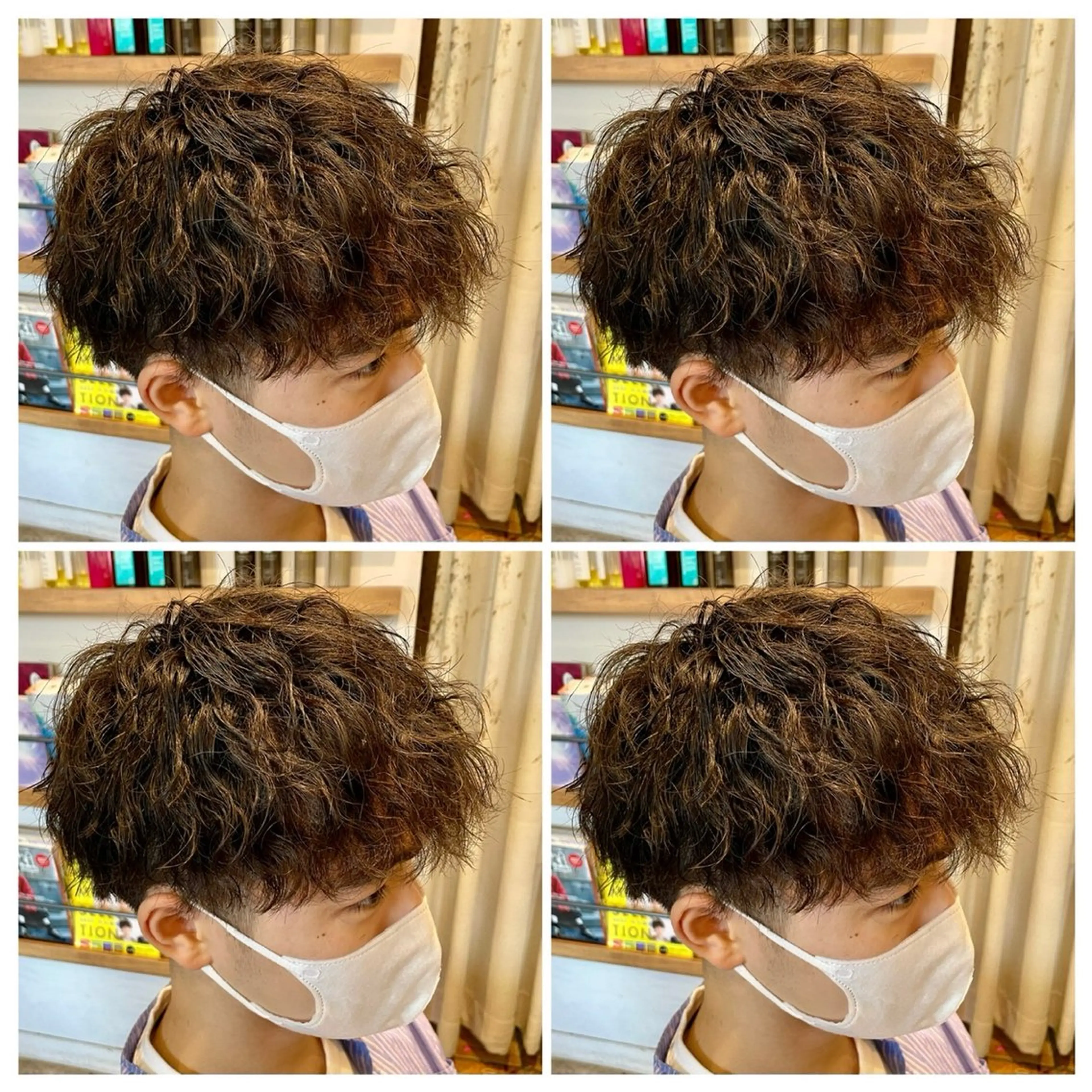 パーマ メンズ カット パーマ トリートメント ヘアセット 💈メンズパーマ特化 店長望月謙二郎💈のヘアスタイル