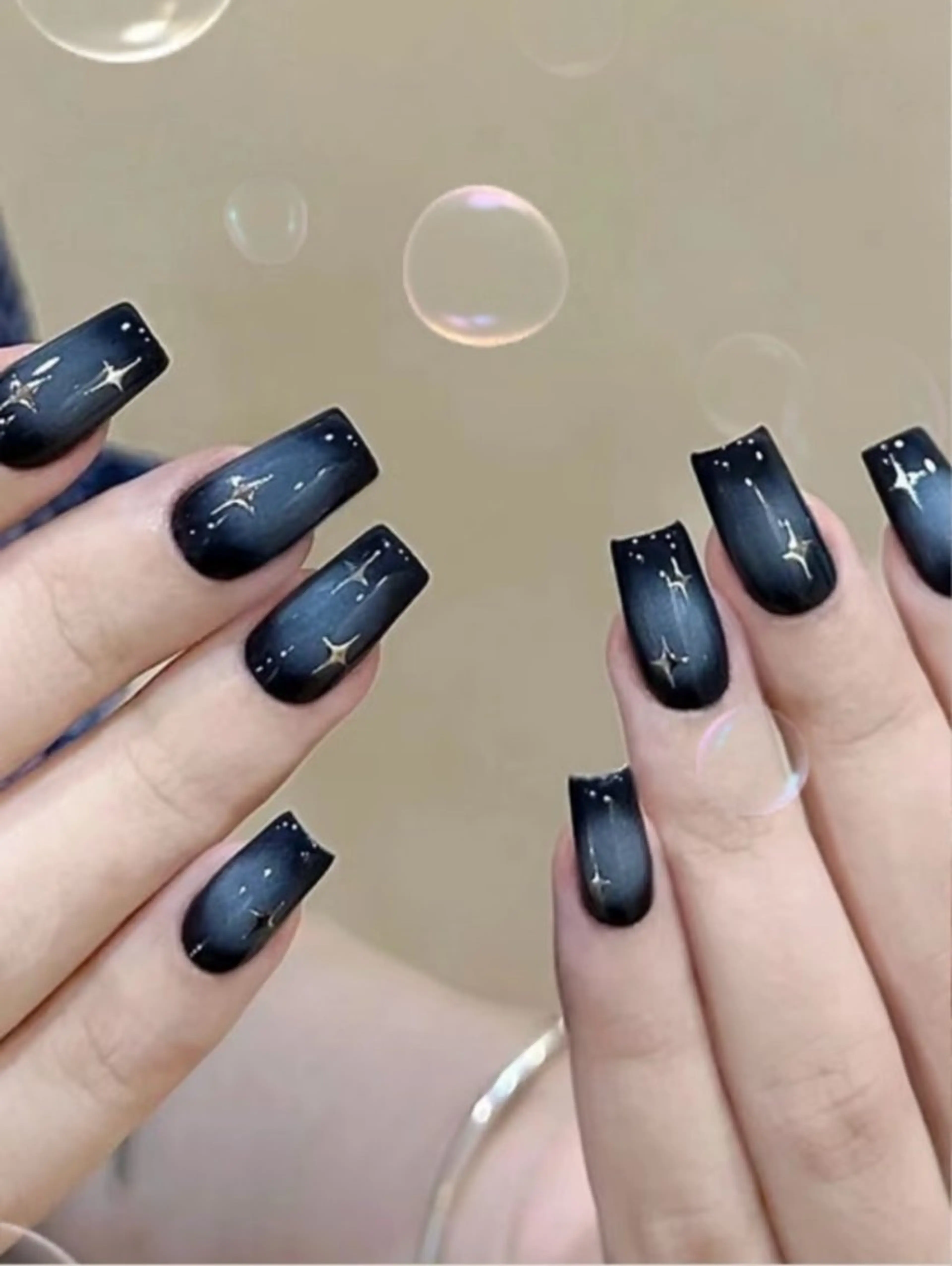 ネイル ハンドネイル H3 Nail Tsuki🦋💙のネイルデザイン