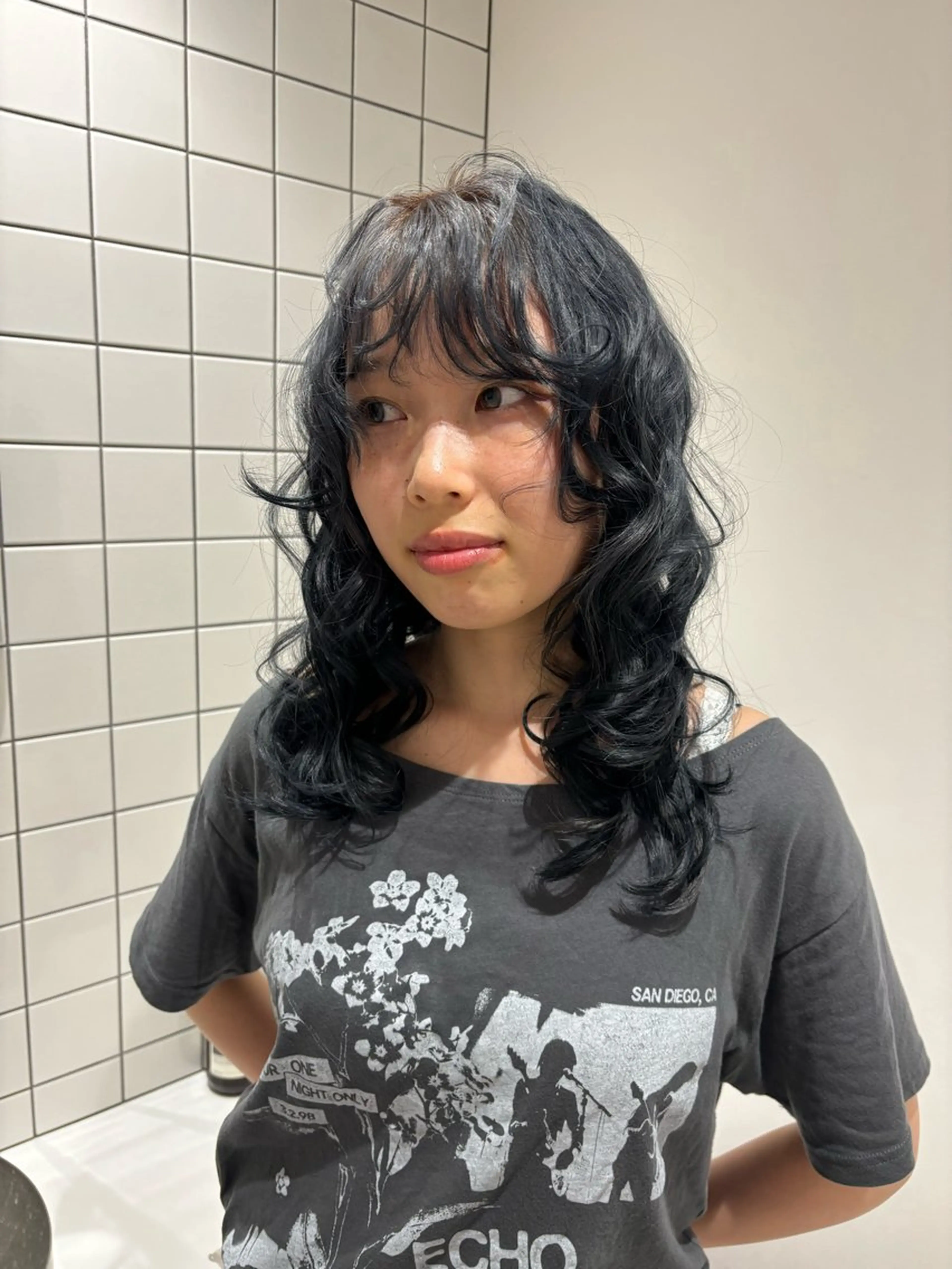 ロング カラー YOLO上野所属・MANA/上野/ カラーモデル🖤✨のヘアスタイル