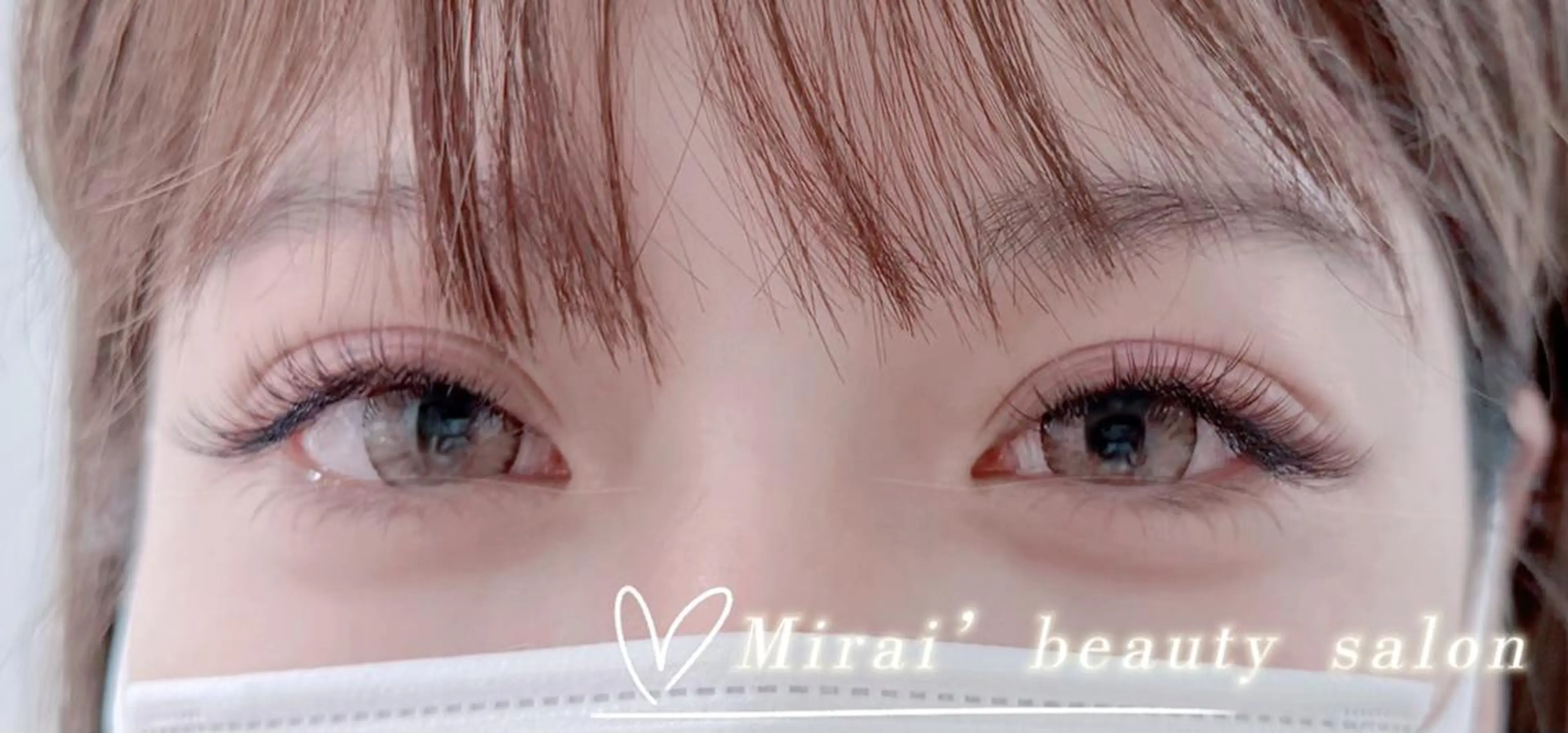マツエク・マツパ 束感まつ毛 フラットラッシュ ナチュラル マツエク MIRAIマツエク eyelashサロンのマツエク・マツパデザイン