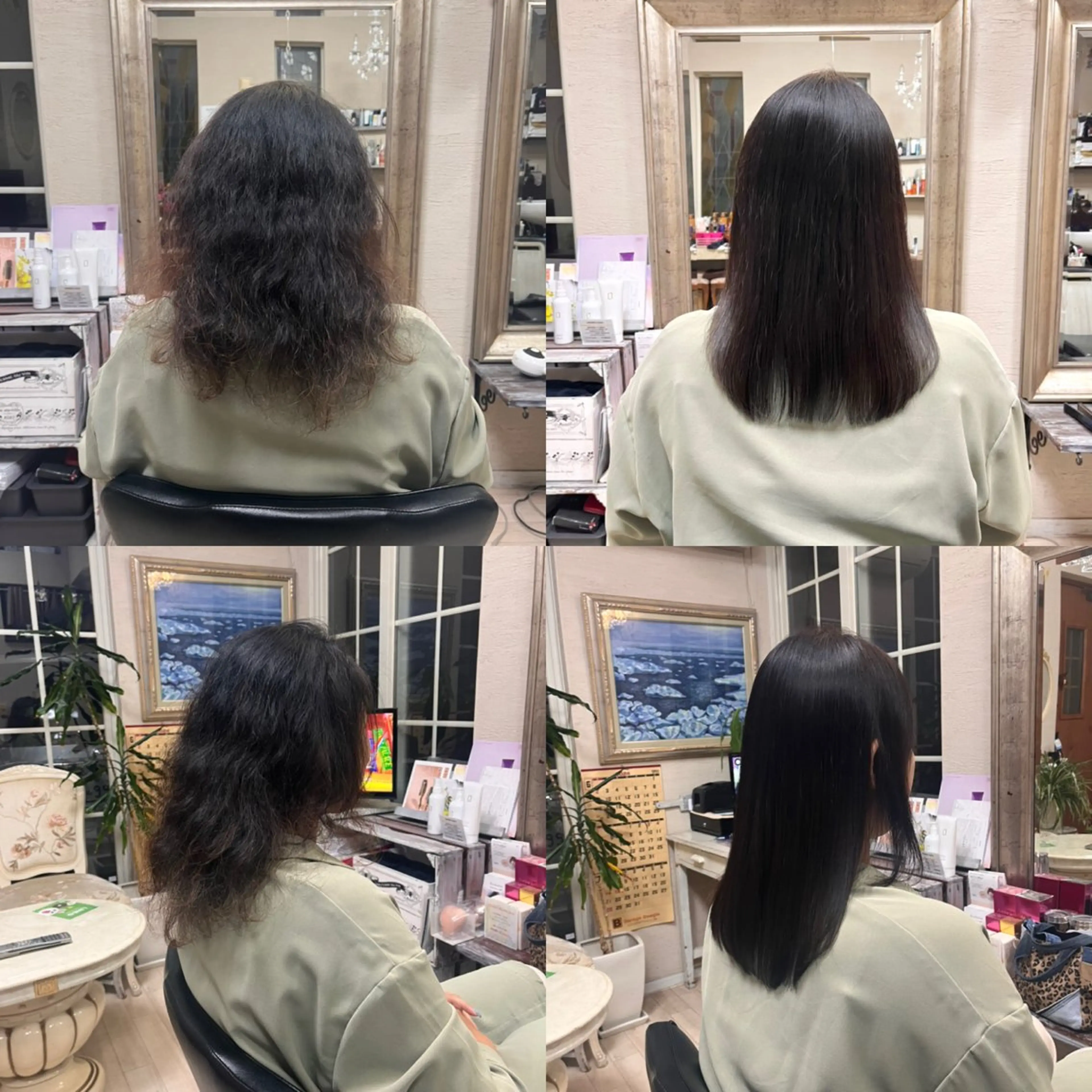 ミディアム カット 縮毛矯正 トリートメント ✨髪質改善・縮毛矯正 専門美容室マーベルのヘアスタイル