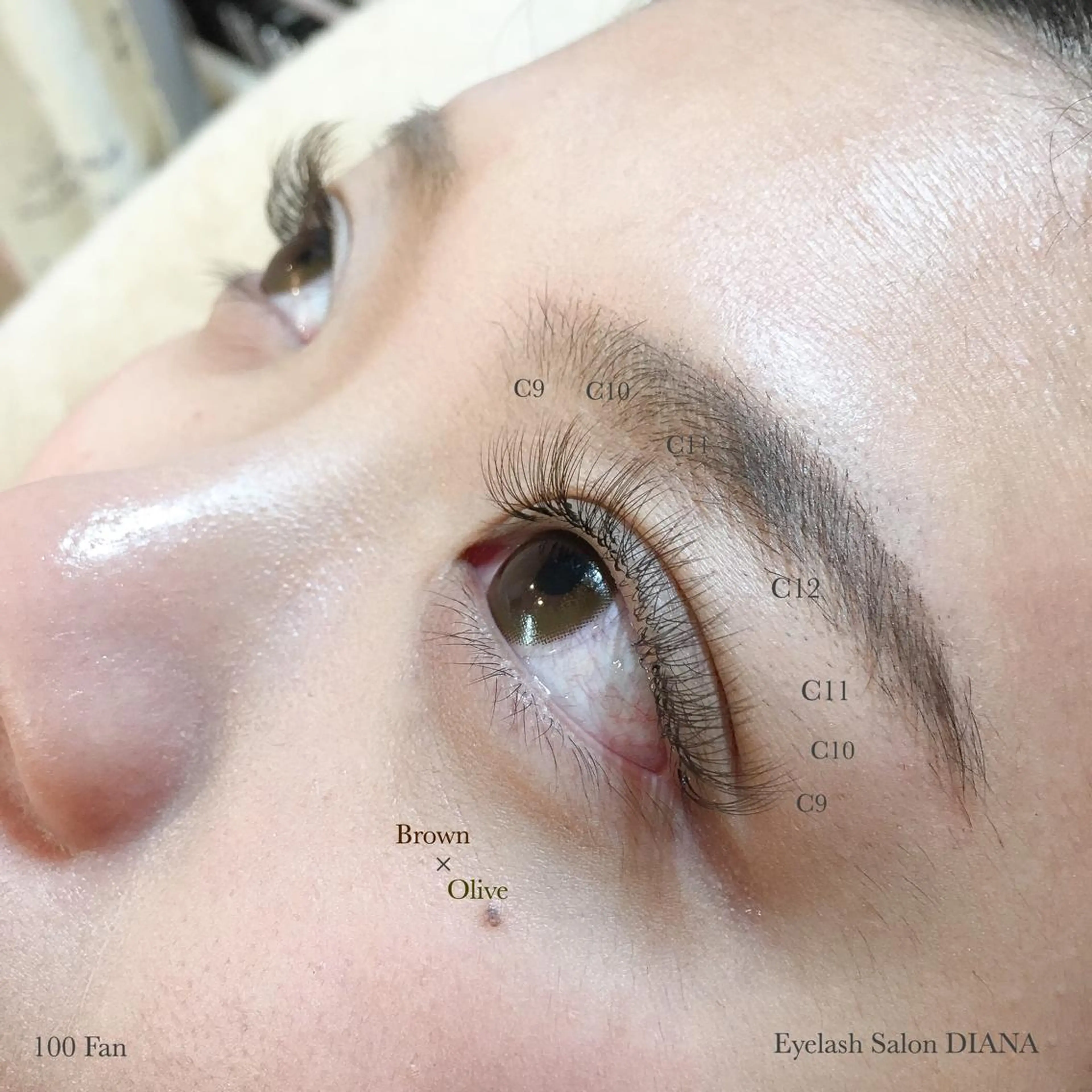 マツエク・マツパ Cカール カラーマツエク ボリュームラッシュ DIANA ·͜· Hamadaのマツエク・マツパデザイン