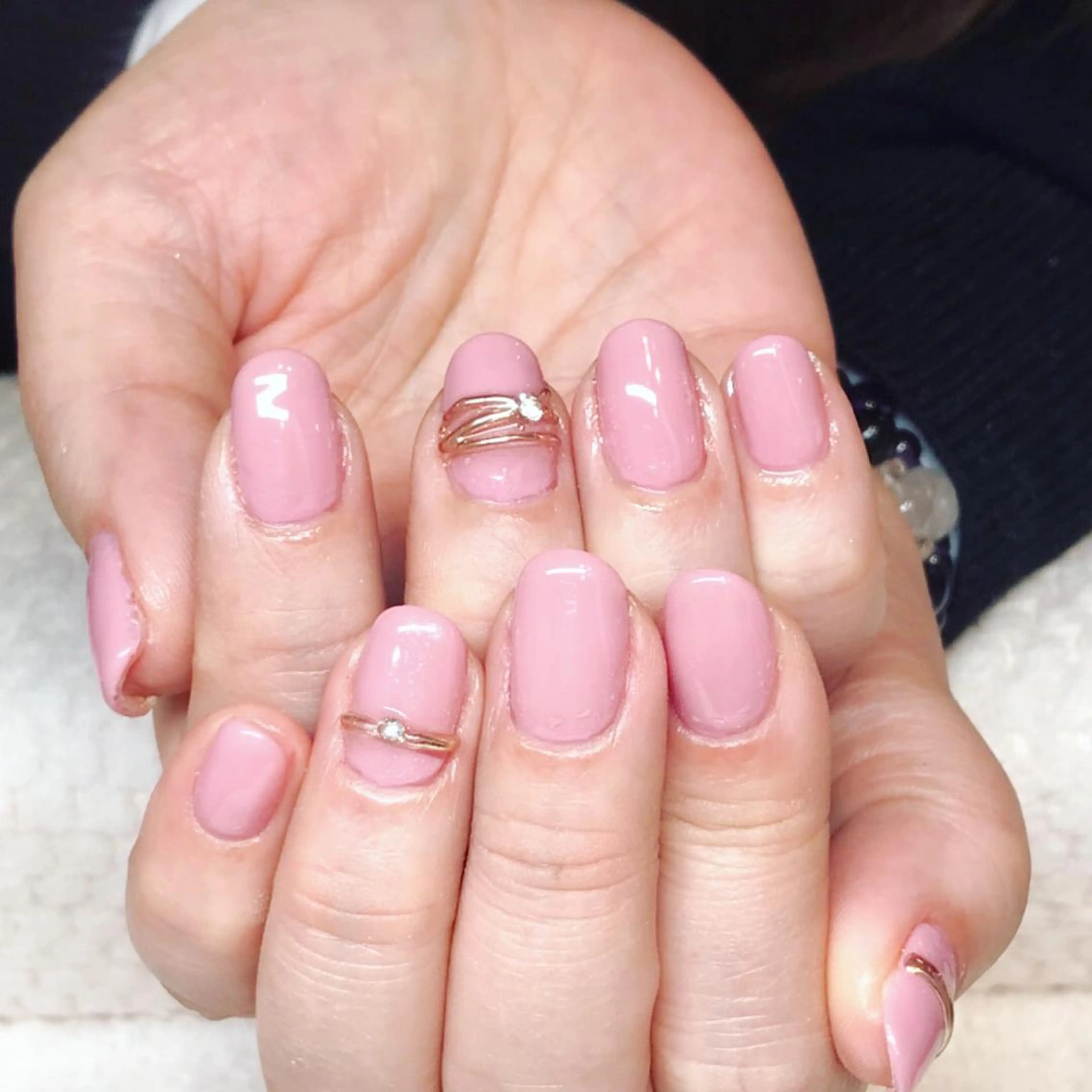 ネイル ジェルネイル オフィスネイル ワンカラーネイル ピンク 春ネイル Nyanco Nailのネイルデザイン