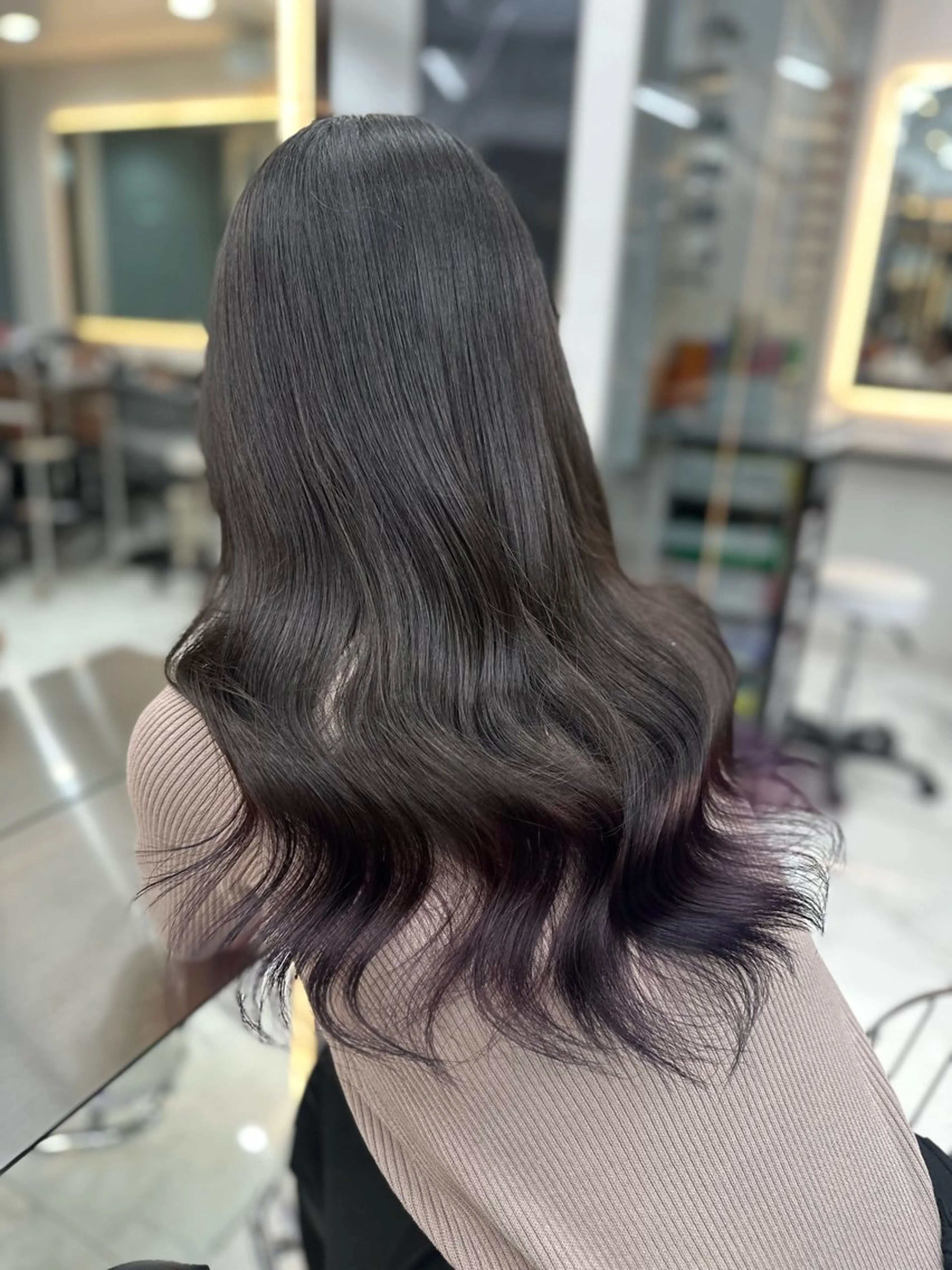 ロング カラー ヘアカラー トリートメント 【Lapis 渋谷本店】りかのヘアスタイル