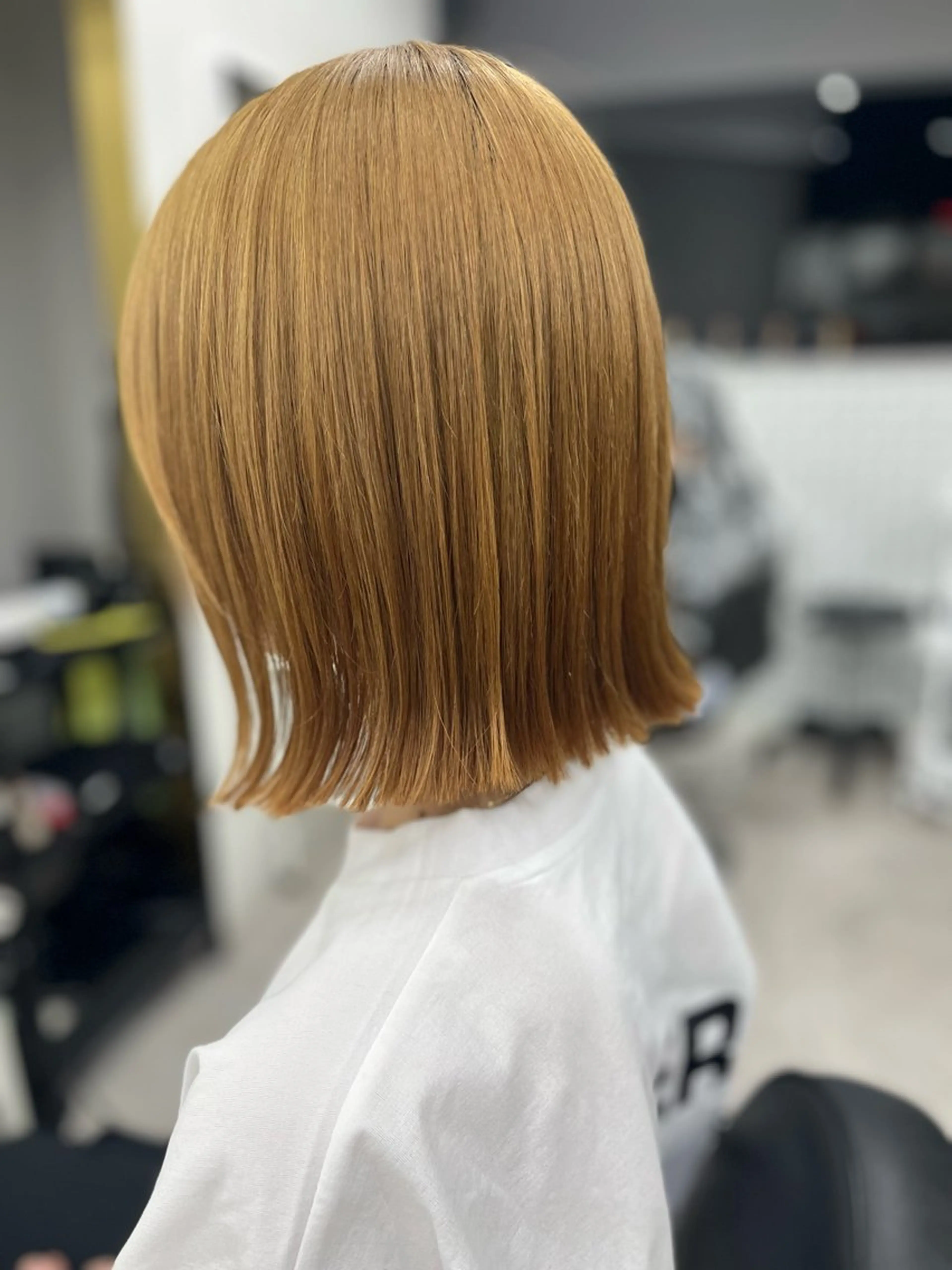 ミディアム ボブ 外ハネヘア カット トリートメント 🫧ぷる艶カラー🫧 Yuubi🦩のヘアスタイル