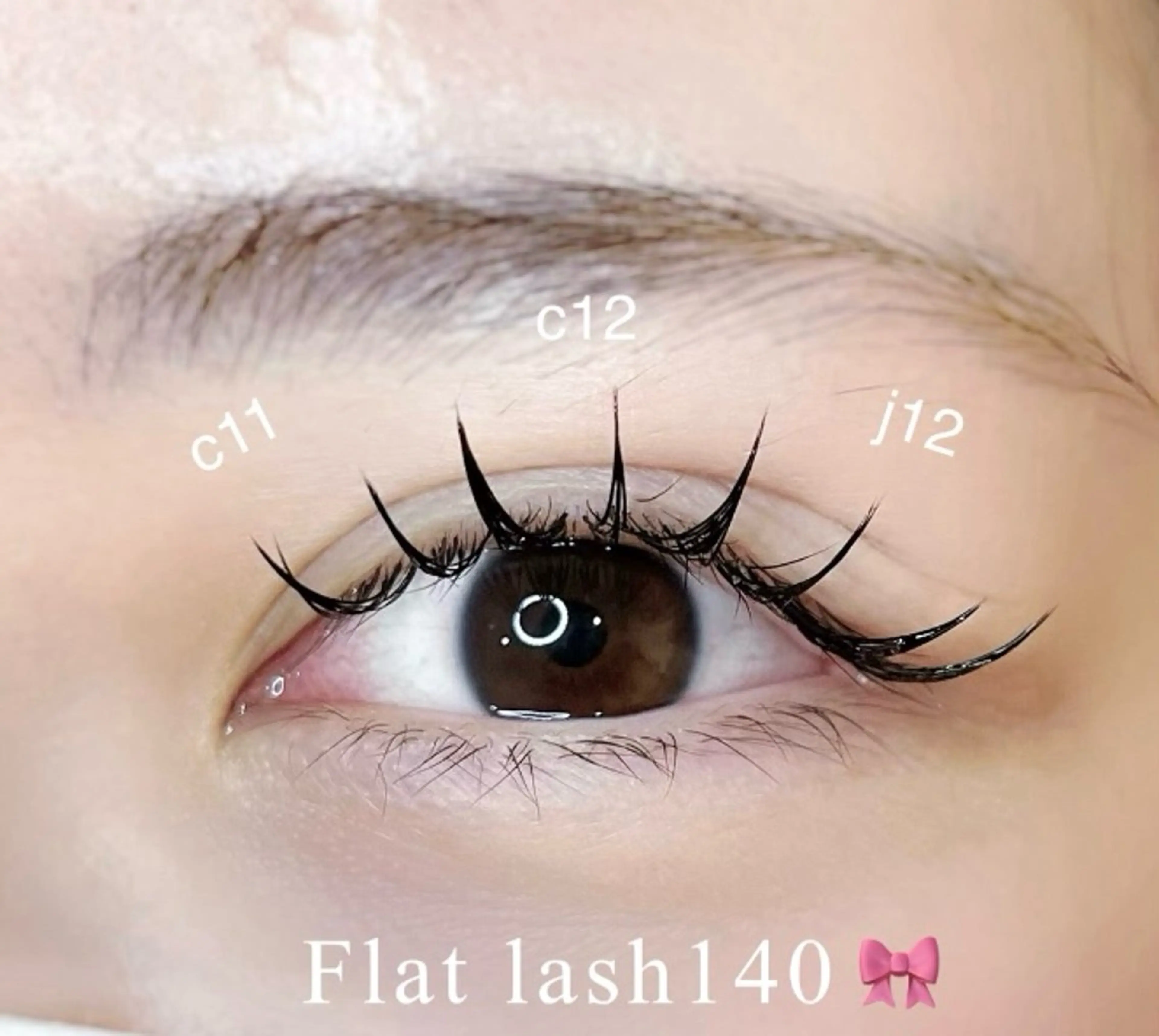 マツエク・マツパ 束感まつ毛 フラットラッシュ マツエク 福田 サヤカのマツエク・マツパデザイン