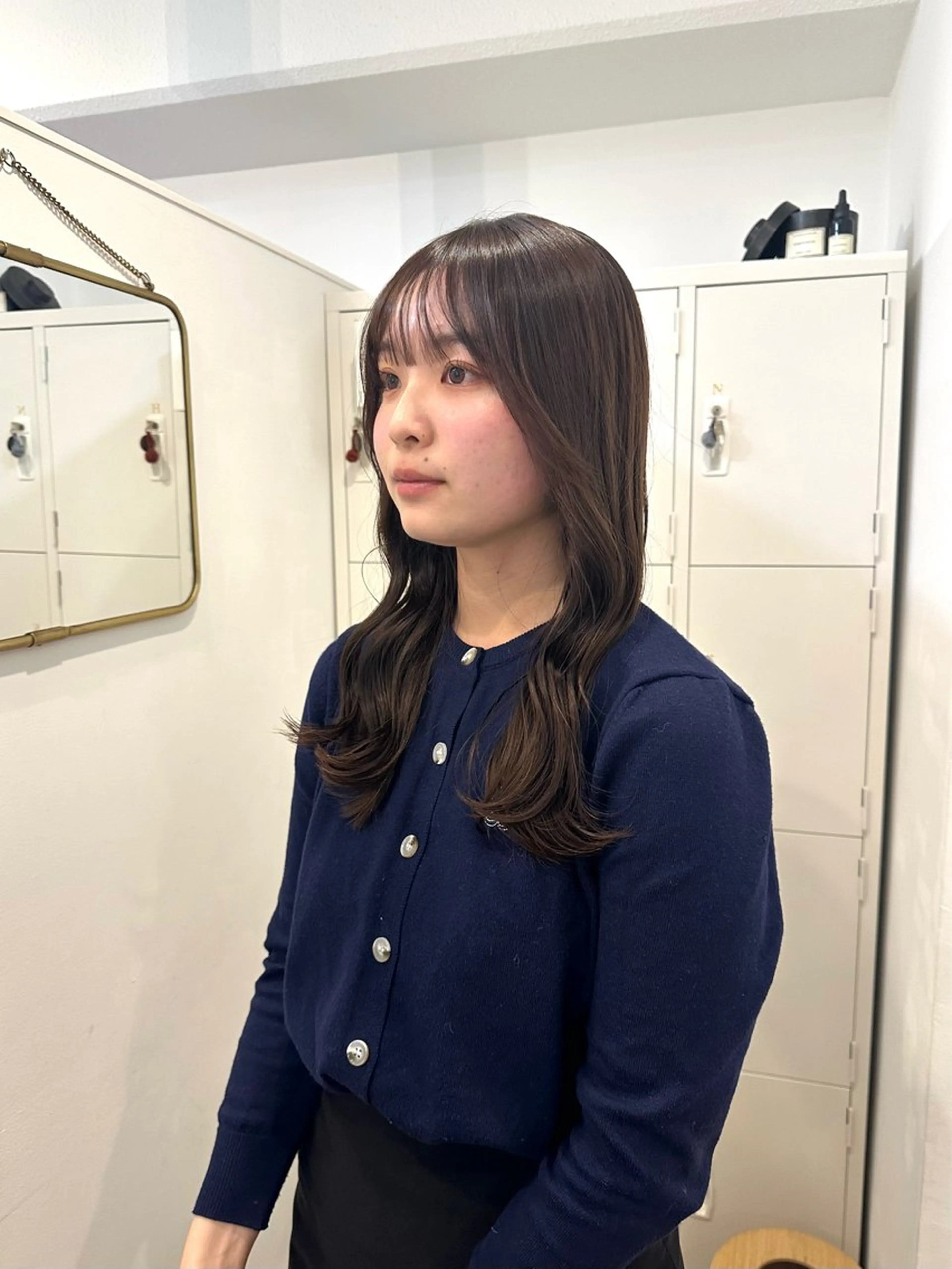 ロング カラー カット ヘアカラー トリートメント 梅田/柔らかカラー/ オオハシ リナコのヘアスタイル