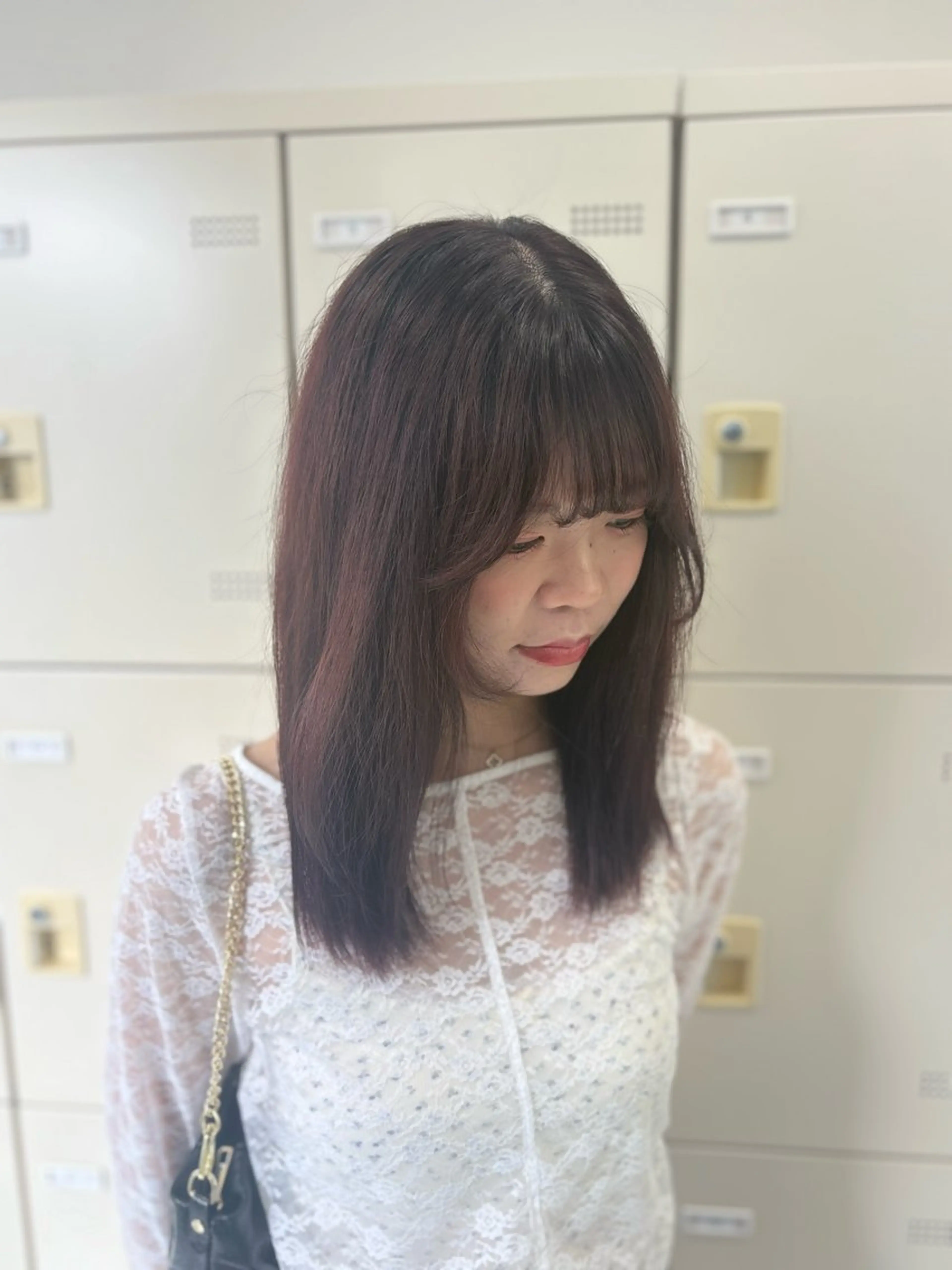 カラー ハイトーン/透明感 艶カラー/SAKI‎のヘアスタイル