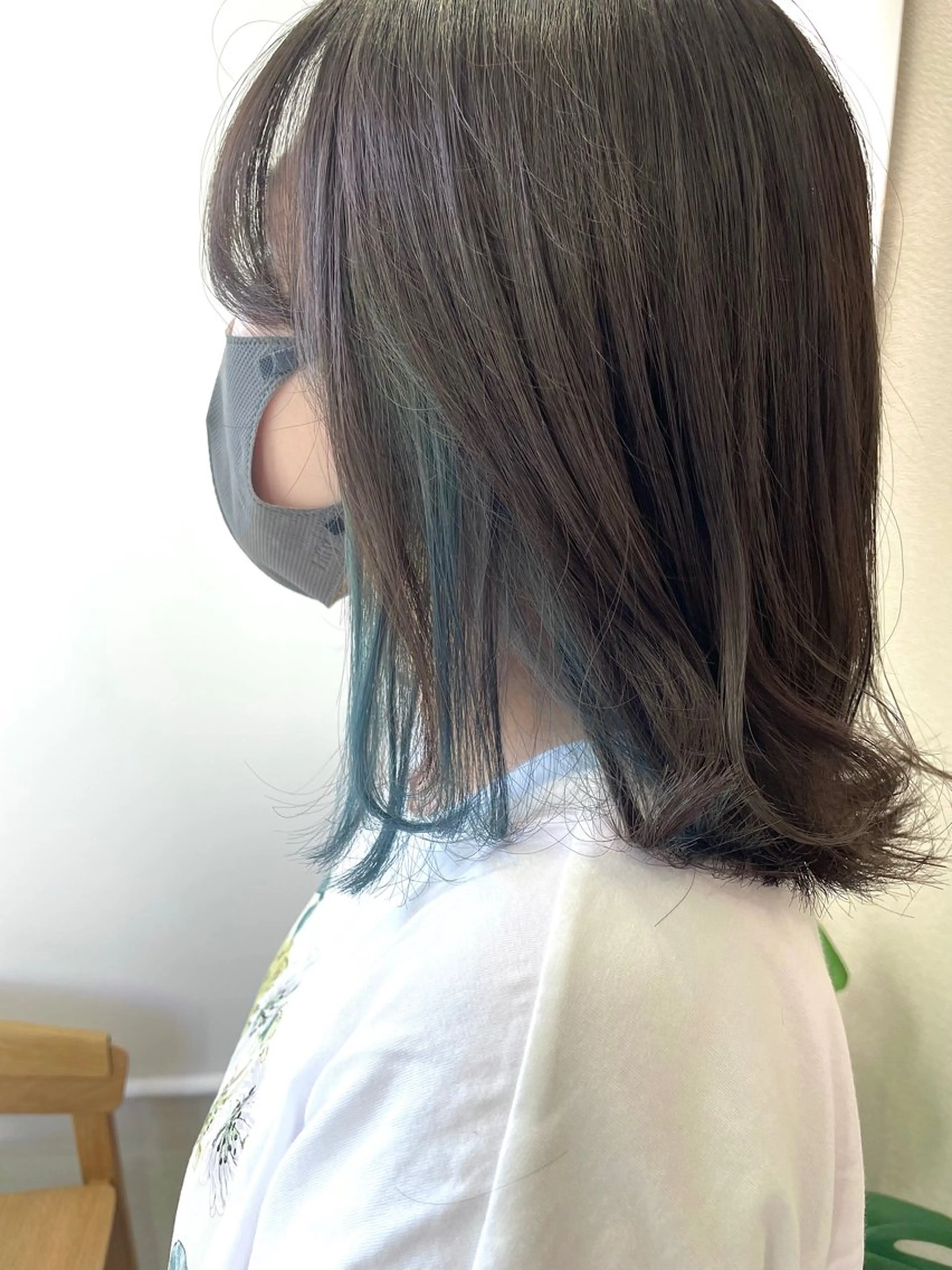 ミディアム カラー カット ヘアカラー トリートメント 佐々木 美帆のヘアスタイル