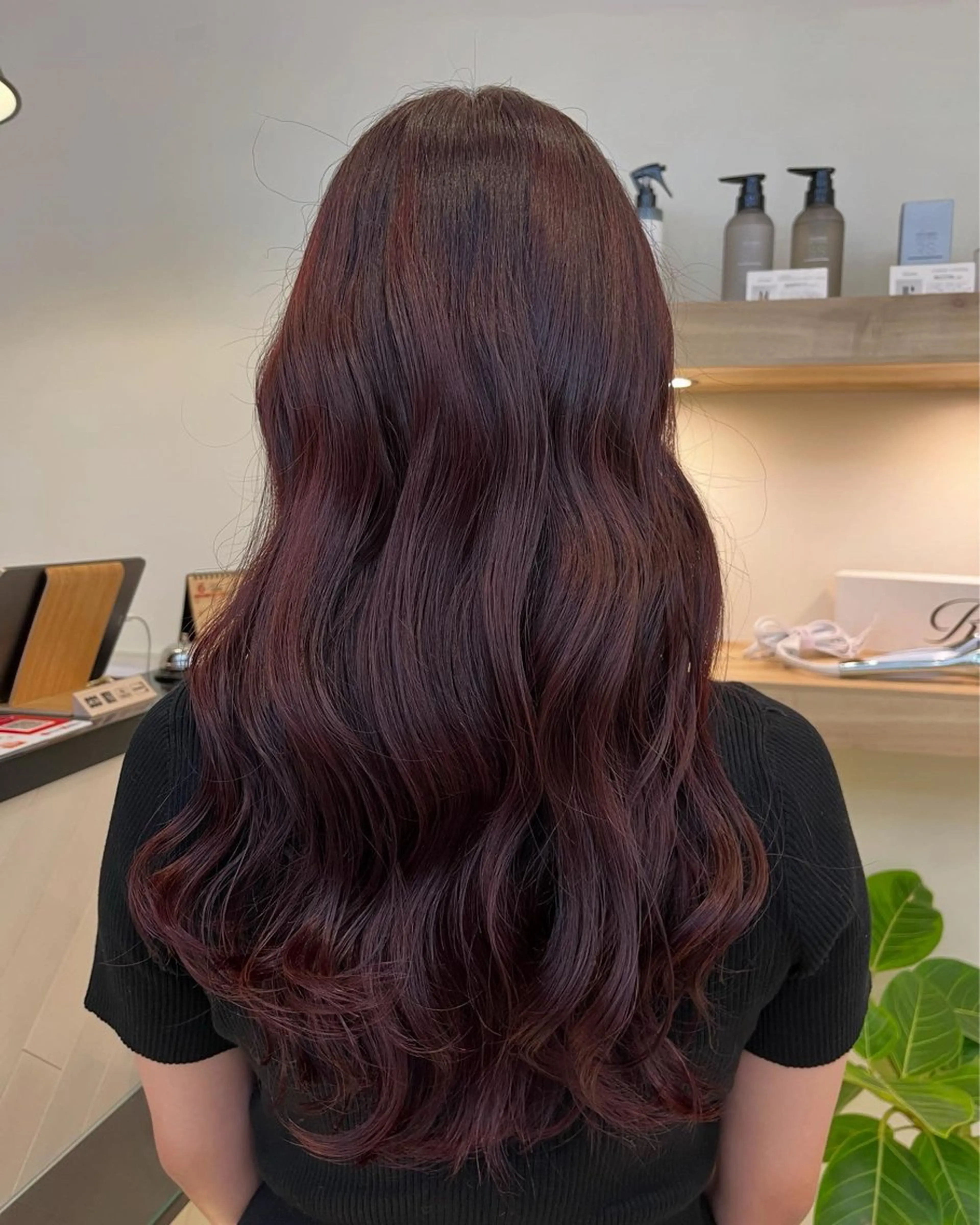 ロング カラー ヘアカラー 暖色カラー🍒スパ/ canna‎🤎のヘアスタイル