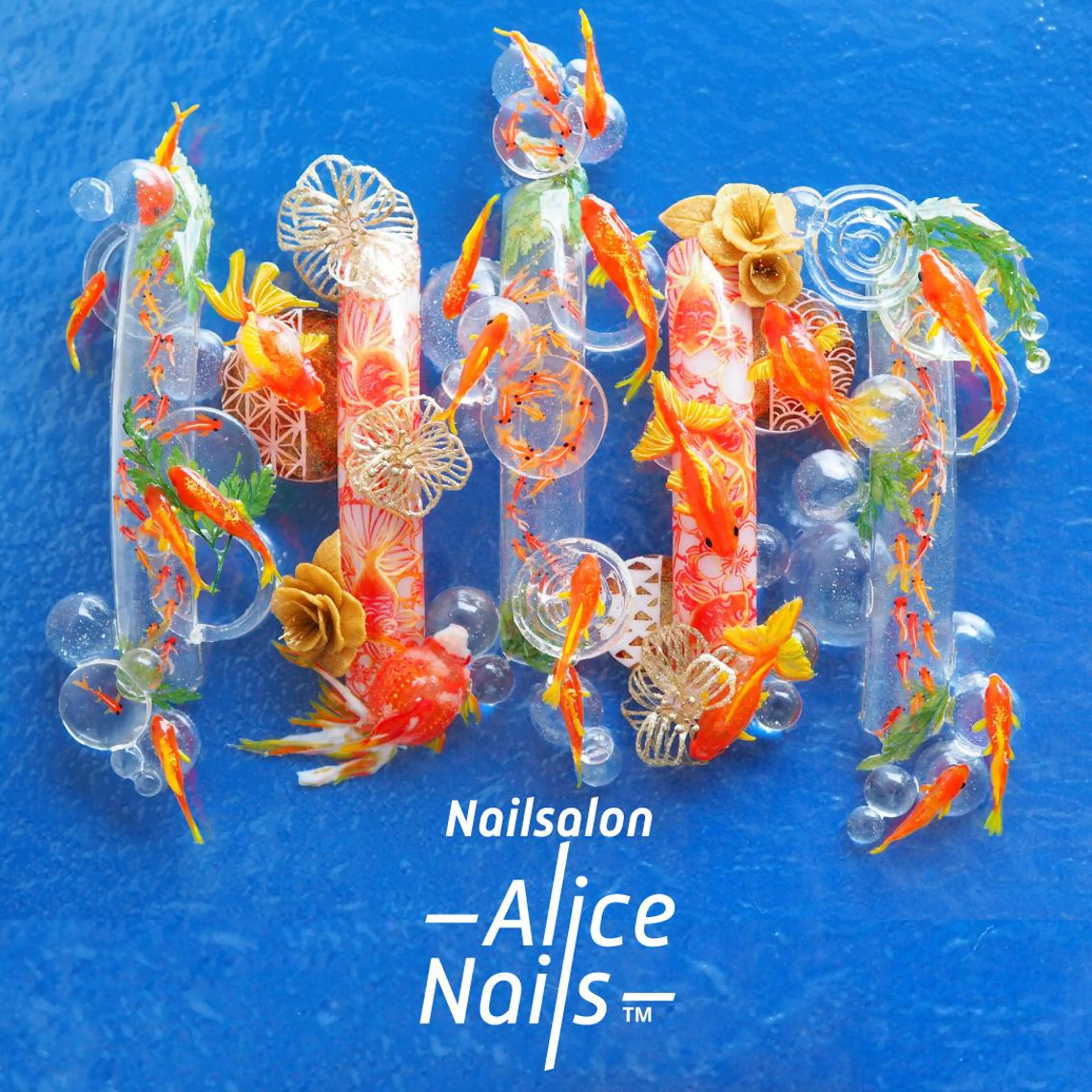 カラー メンズ ネイル アートネイル ネイルチップ ネイルアーティスト アリスのネイルデザイン