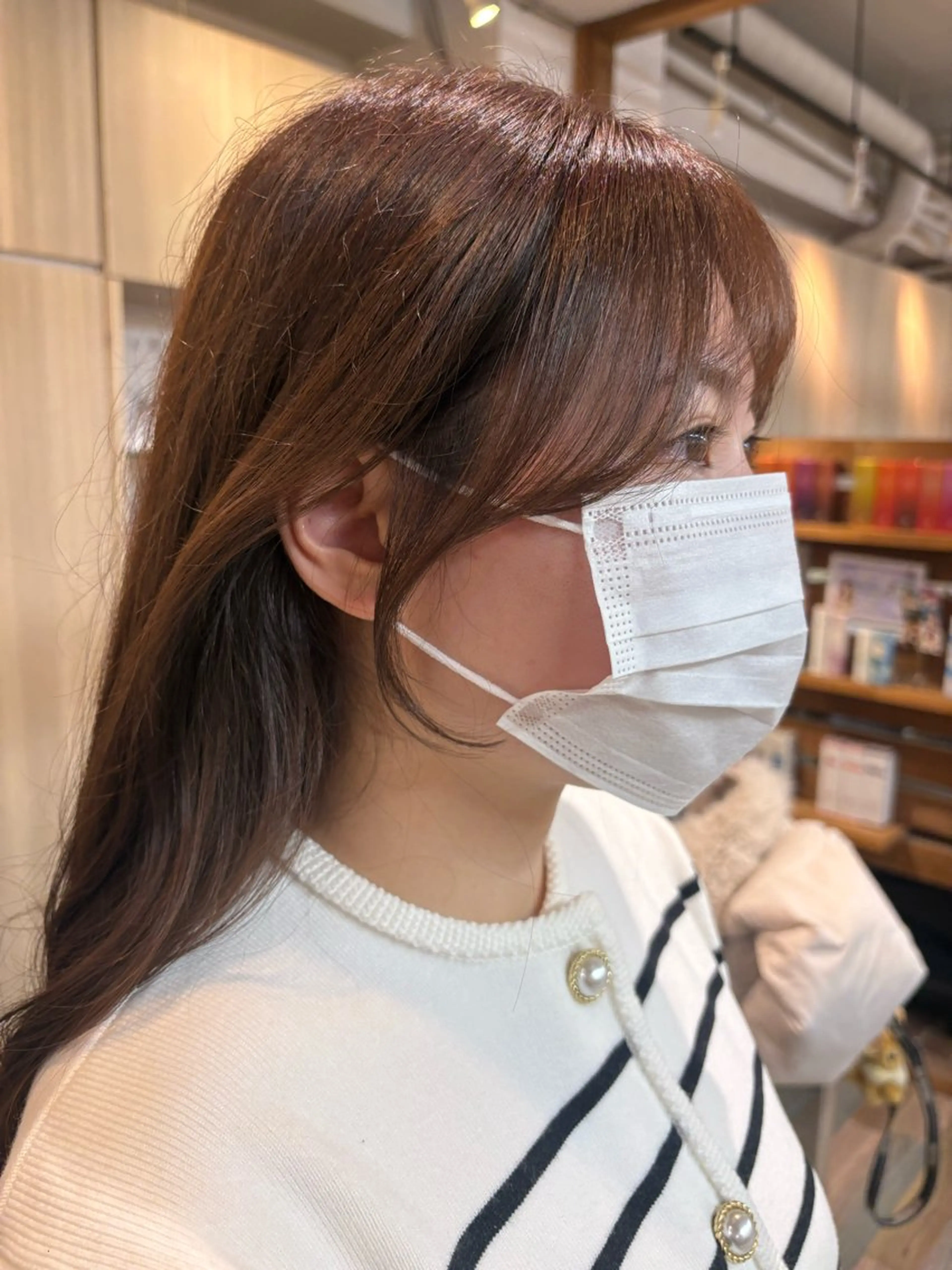 ロング 顔周りカット 塙 梨菜🧸🤍のヘアスタイル