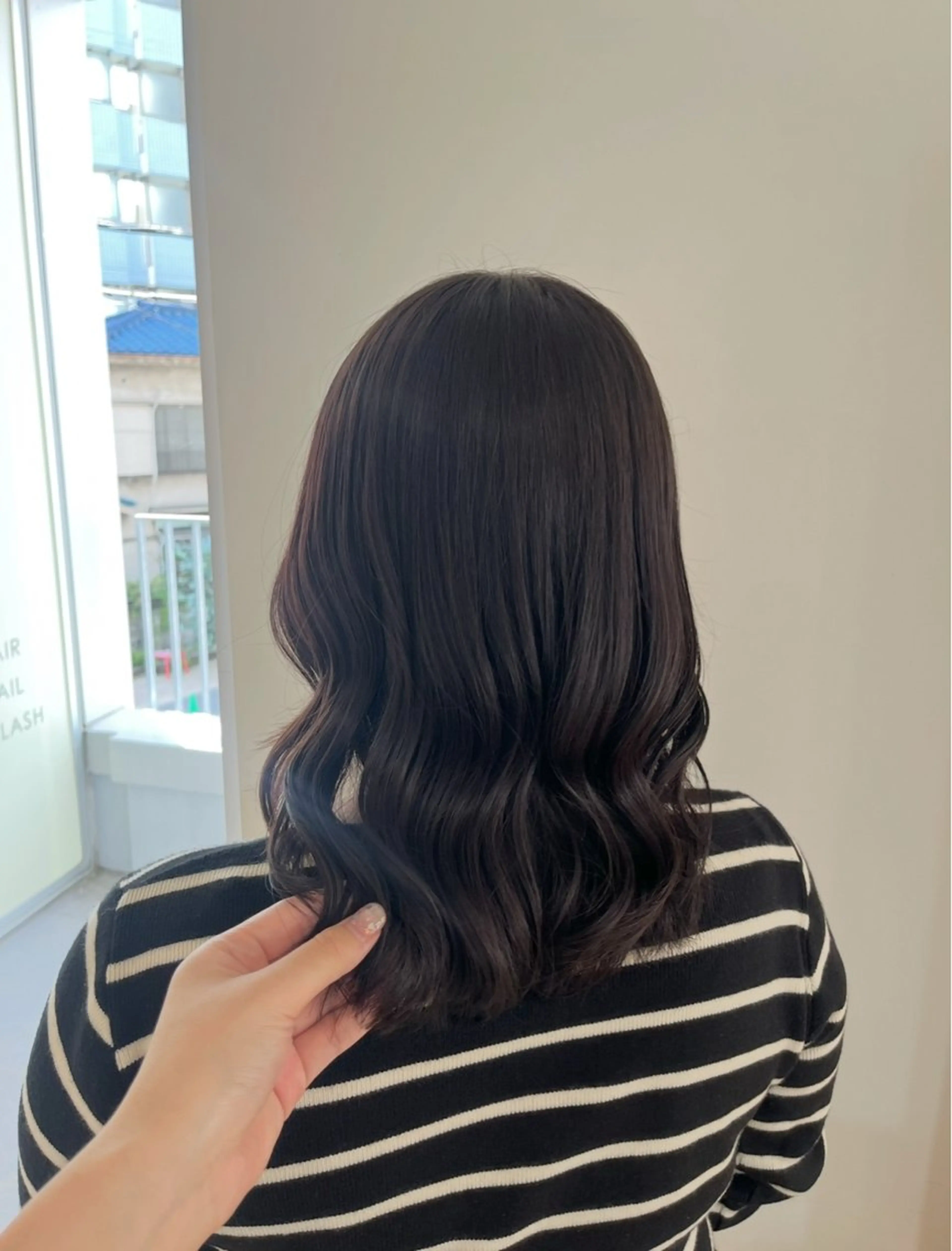 ミディアム ヘアカラー 和泉田 真白のヘアスタイル