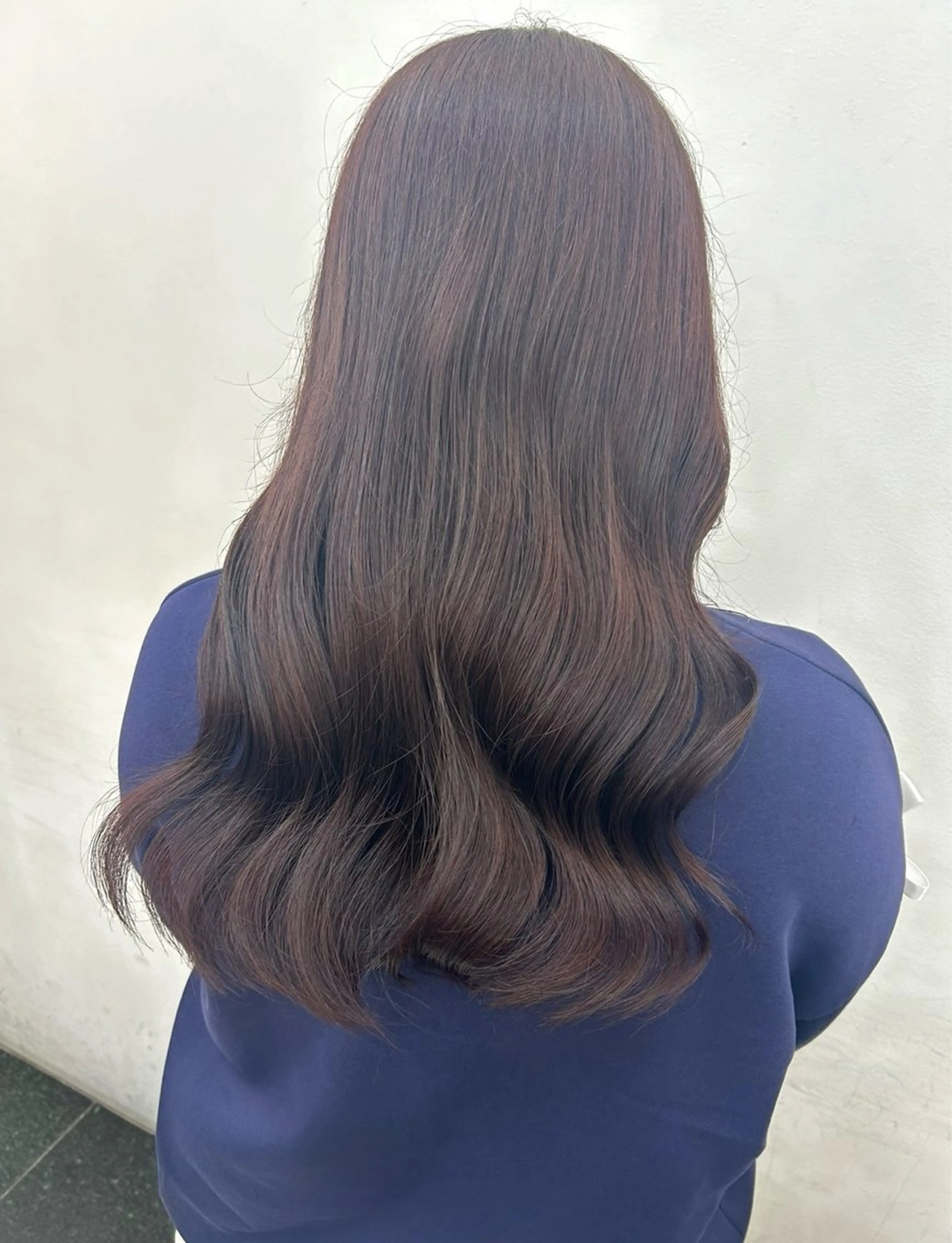 ロング カラー ブラウンカラー ローズカラー ローズブラウン ヘアカラー ガーリー×韓国🎀 ⟡.·天野結良⟡.·のヘアスタイル