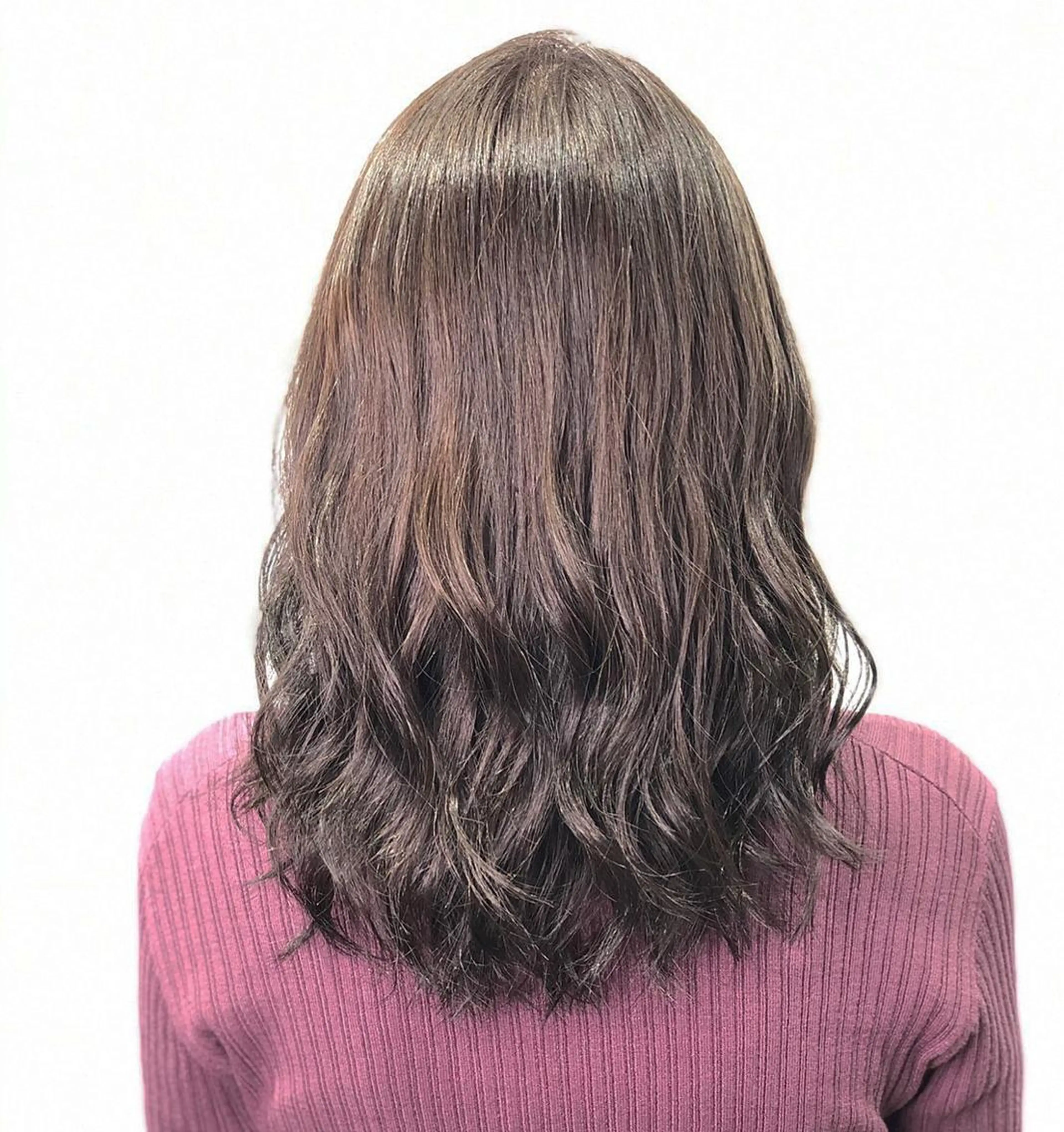 セミロング カラー 髪質改善/縮毛矯正 レイヤー/松川匠のヘアスタイル