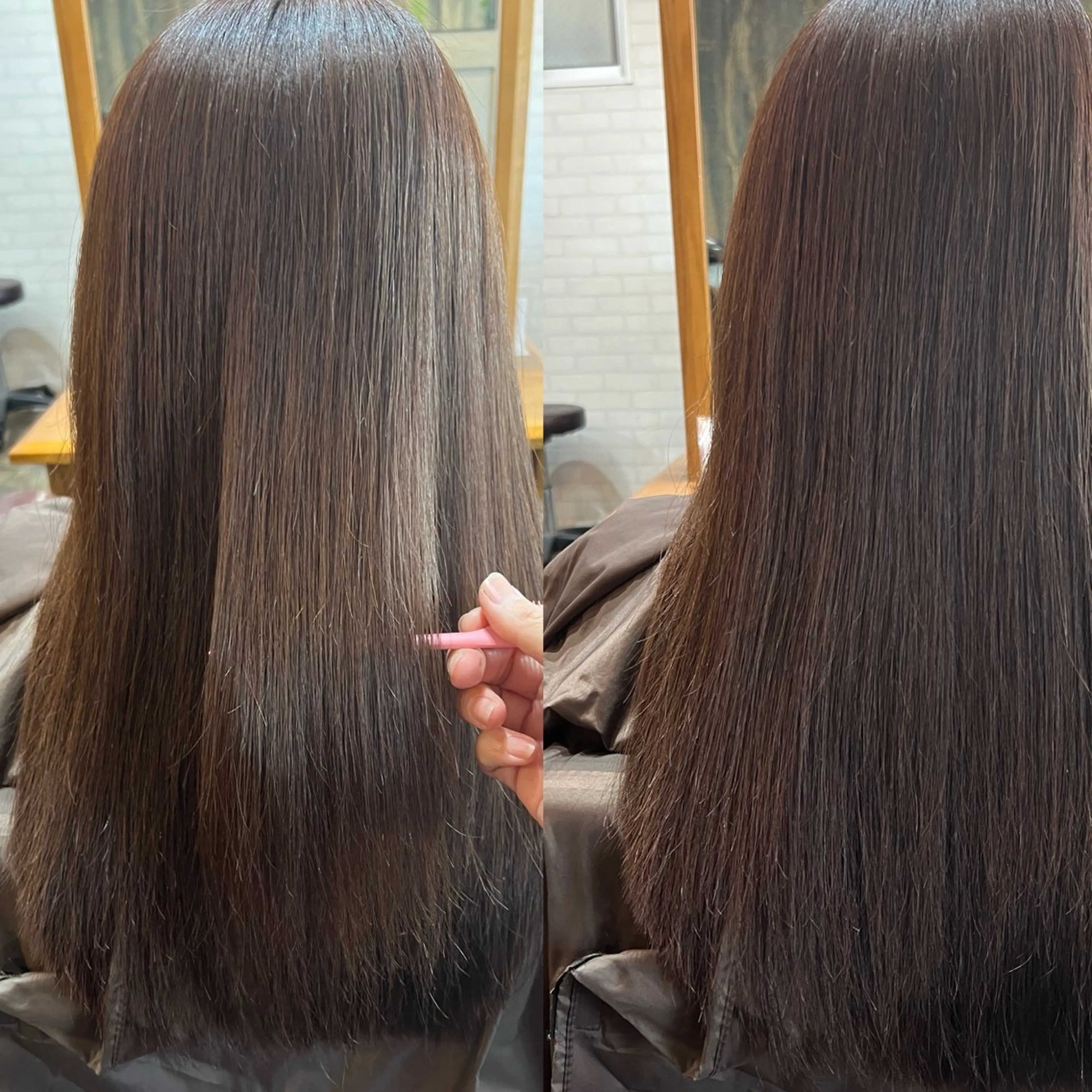 ロング みやもと まなみのヘアスタイル