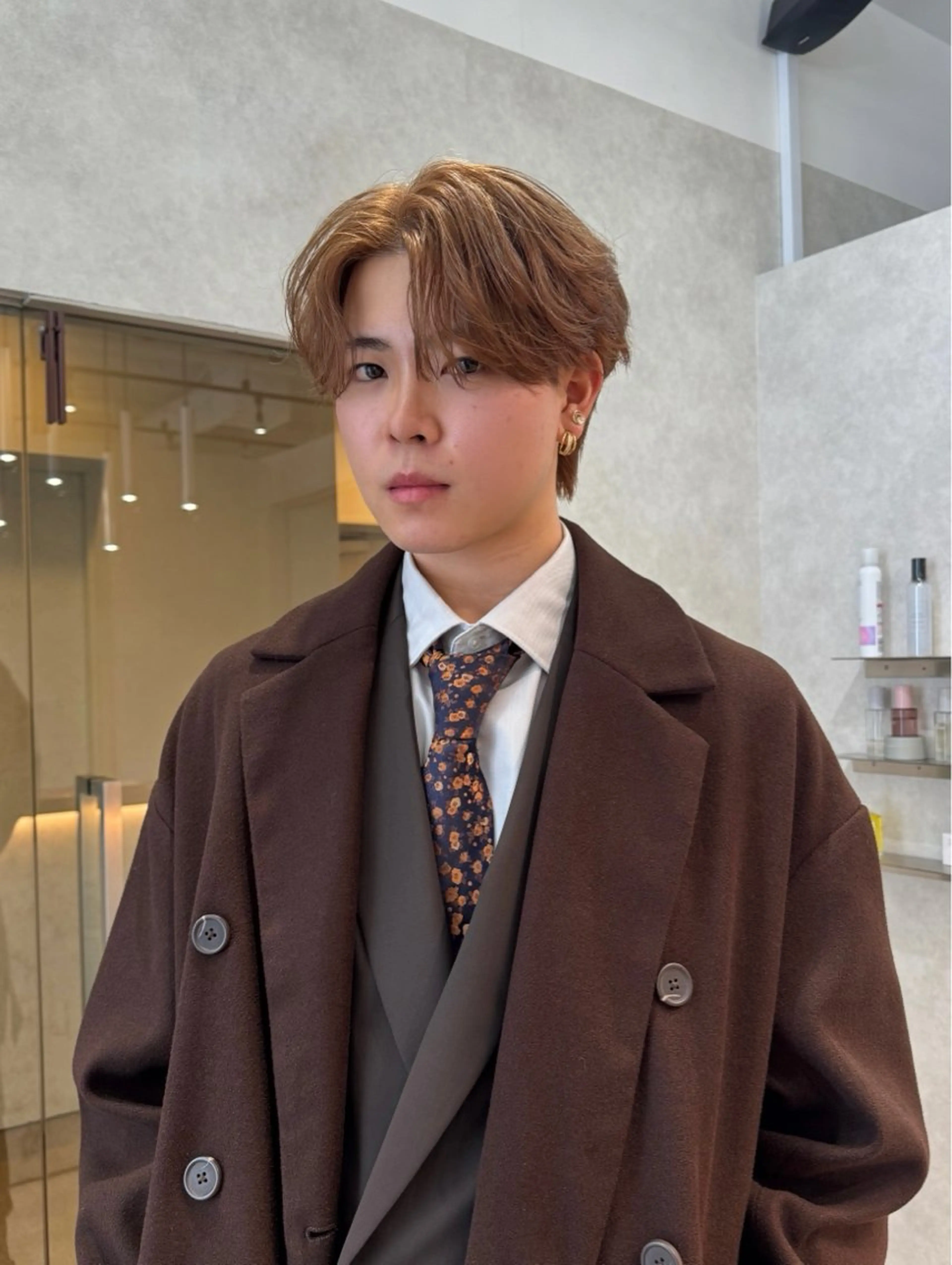 メンズ センターパート mahoメンズ/韓国 🦋センターパートのヘアスタイル