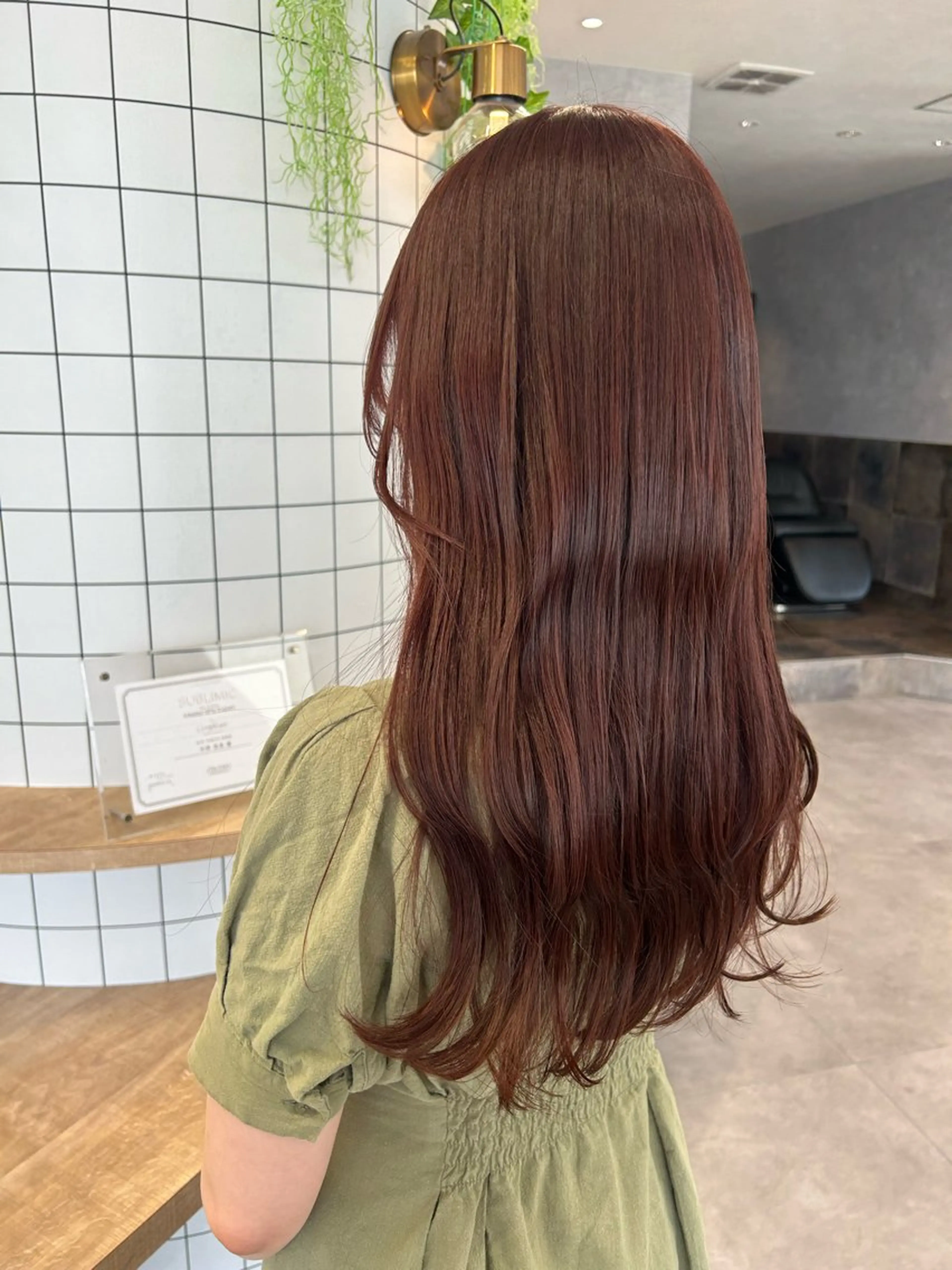 ミディアム カット ヘアカラー トリートメント 柴田樹/大人可愛い 艶髪カラー/髪質改善のヘアスタイル