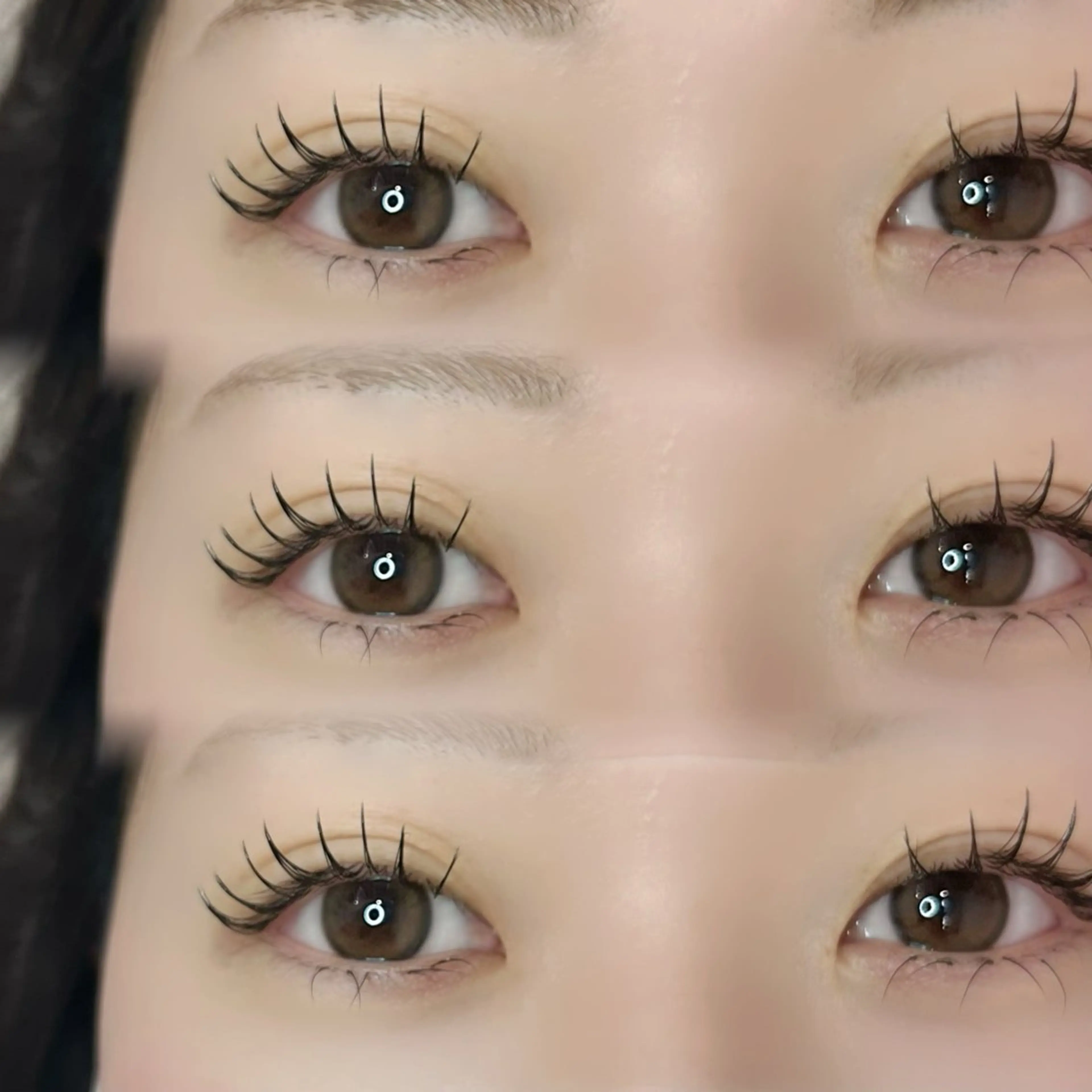 マツエク・マツパ フラットラッシュ eyelash&eyebrow salon mude所属・koharu ︎︎のマツエク・マツパデザイン