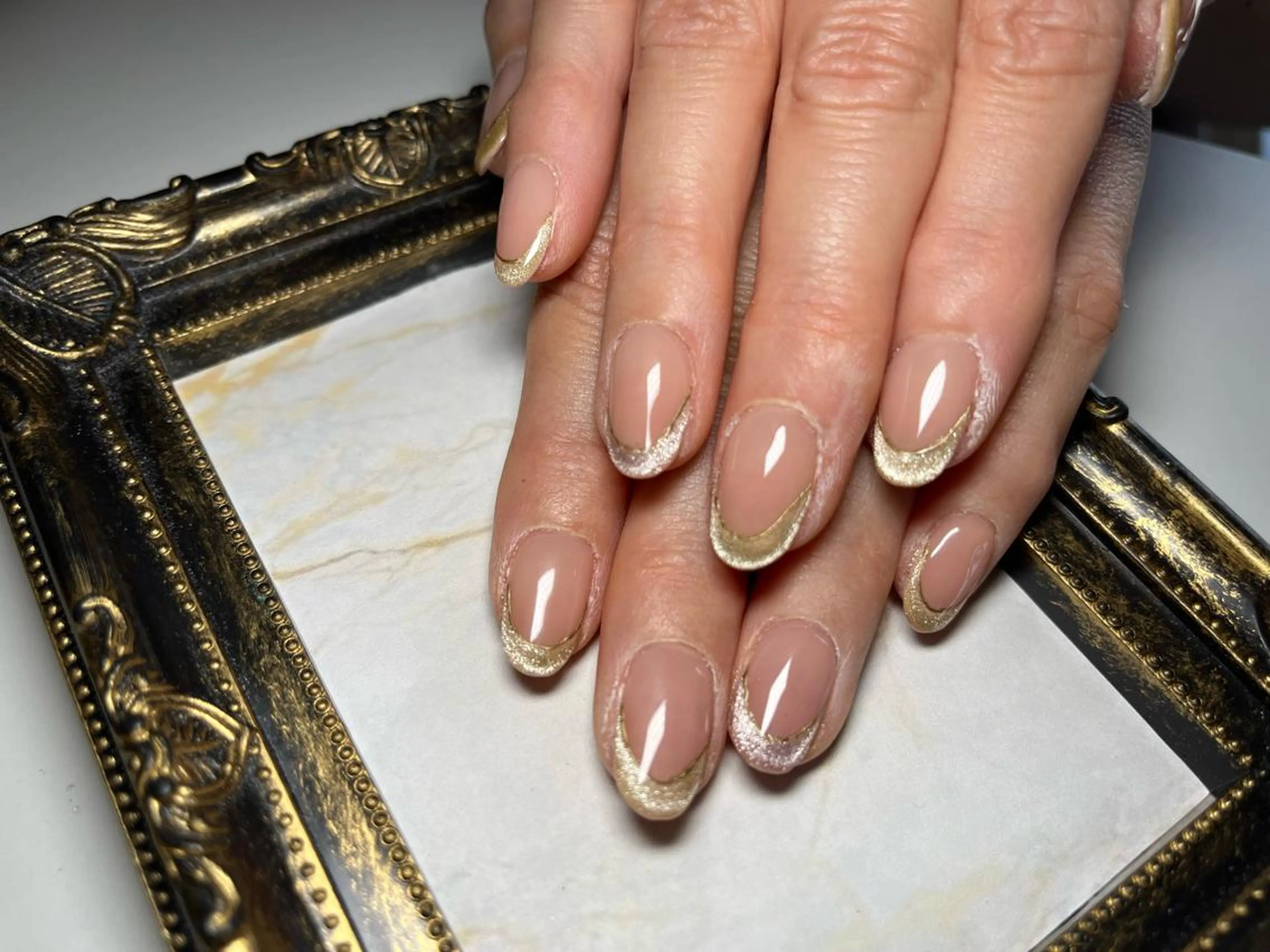 ネイル フレンチネイル マグネットネイル Nail salon Caco.のネイルデザイン