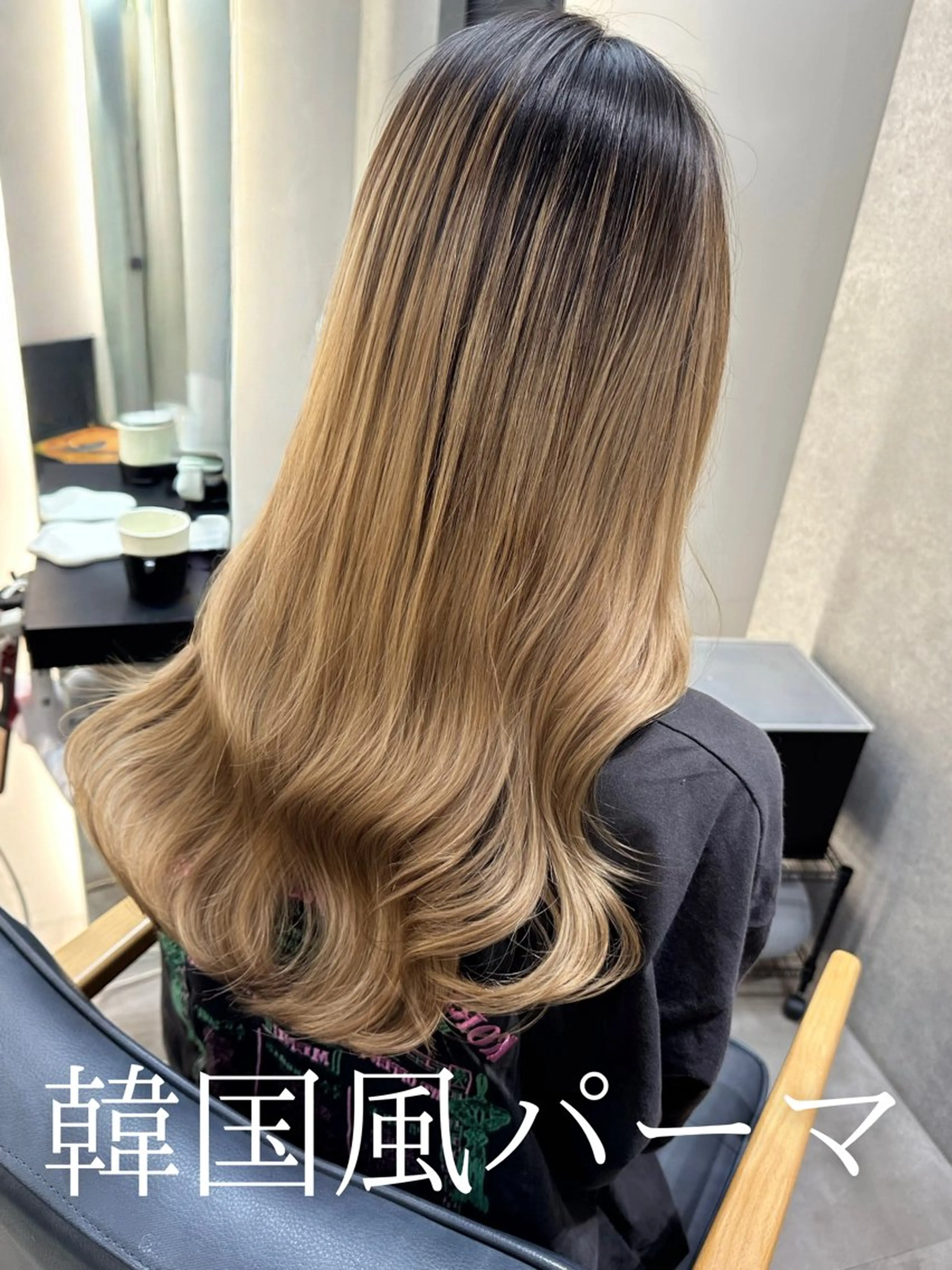 セミロング 韓国風パーマ/ 韓国ヘア/大森千寛のヘアスタイル