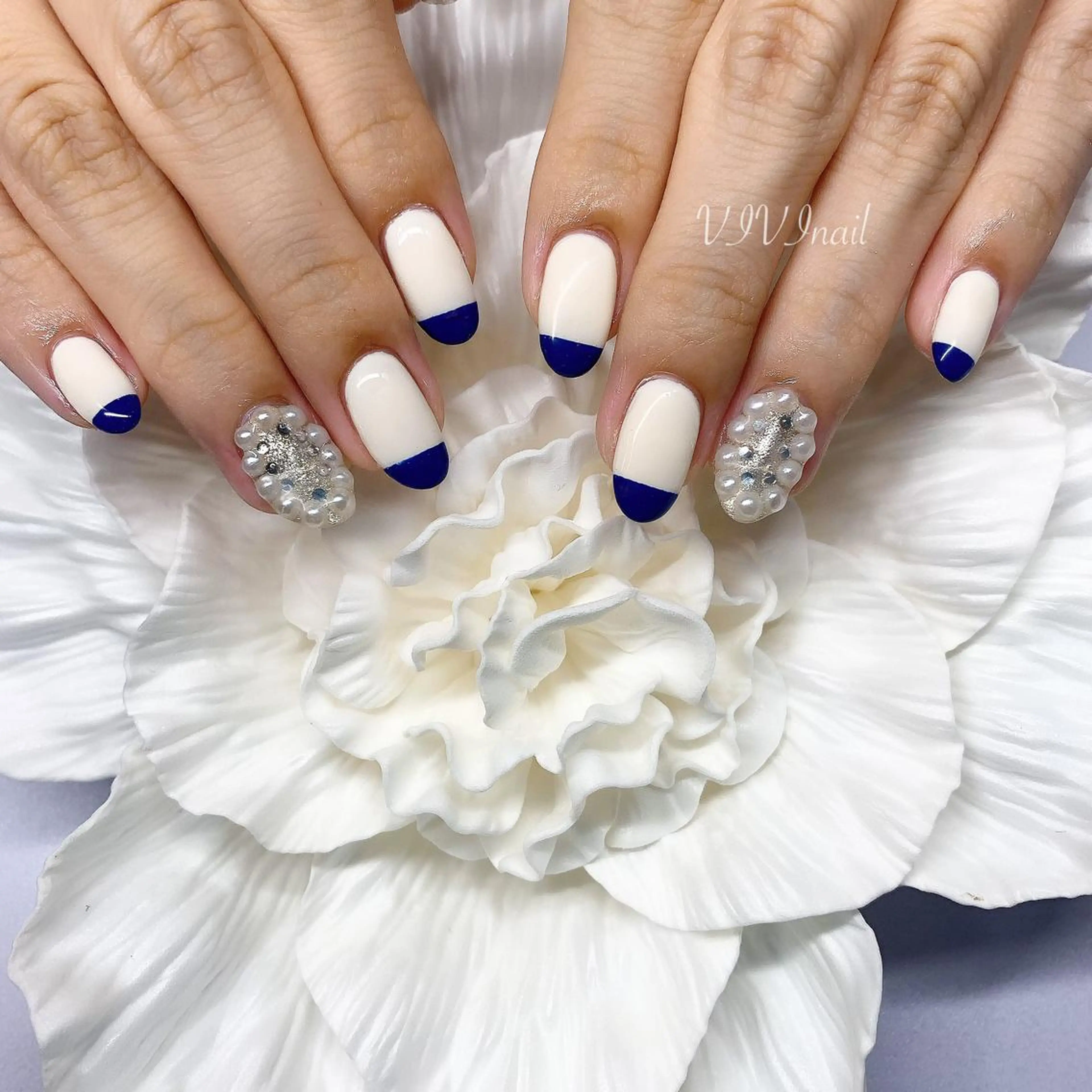 ネイル フレンチネイル ハンドネイル vivi nailのネイルデザイン