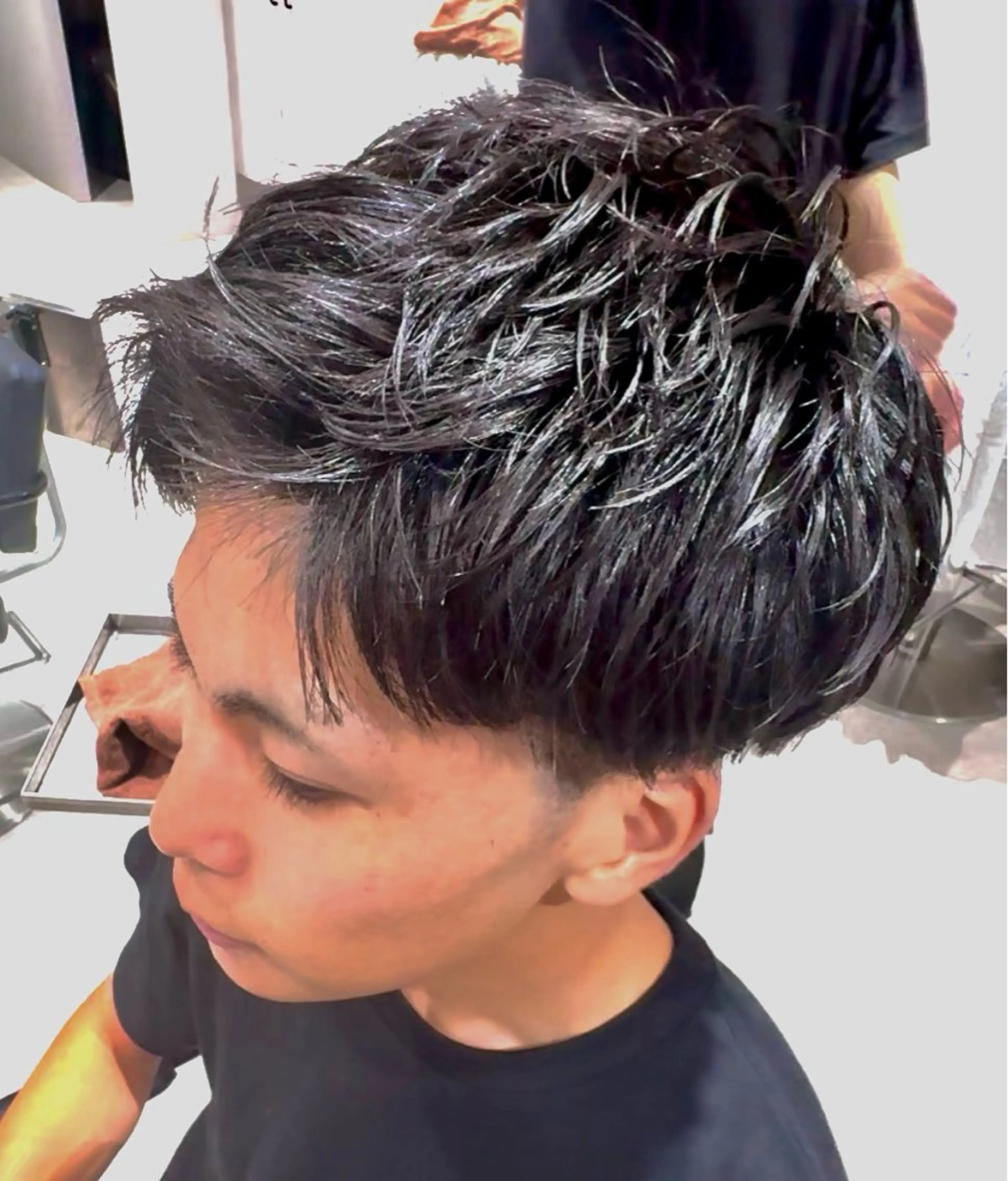 ショート メンズ カット 👑駅近メンズサロン パーマ特化北千住👑のヘアスタイル