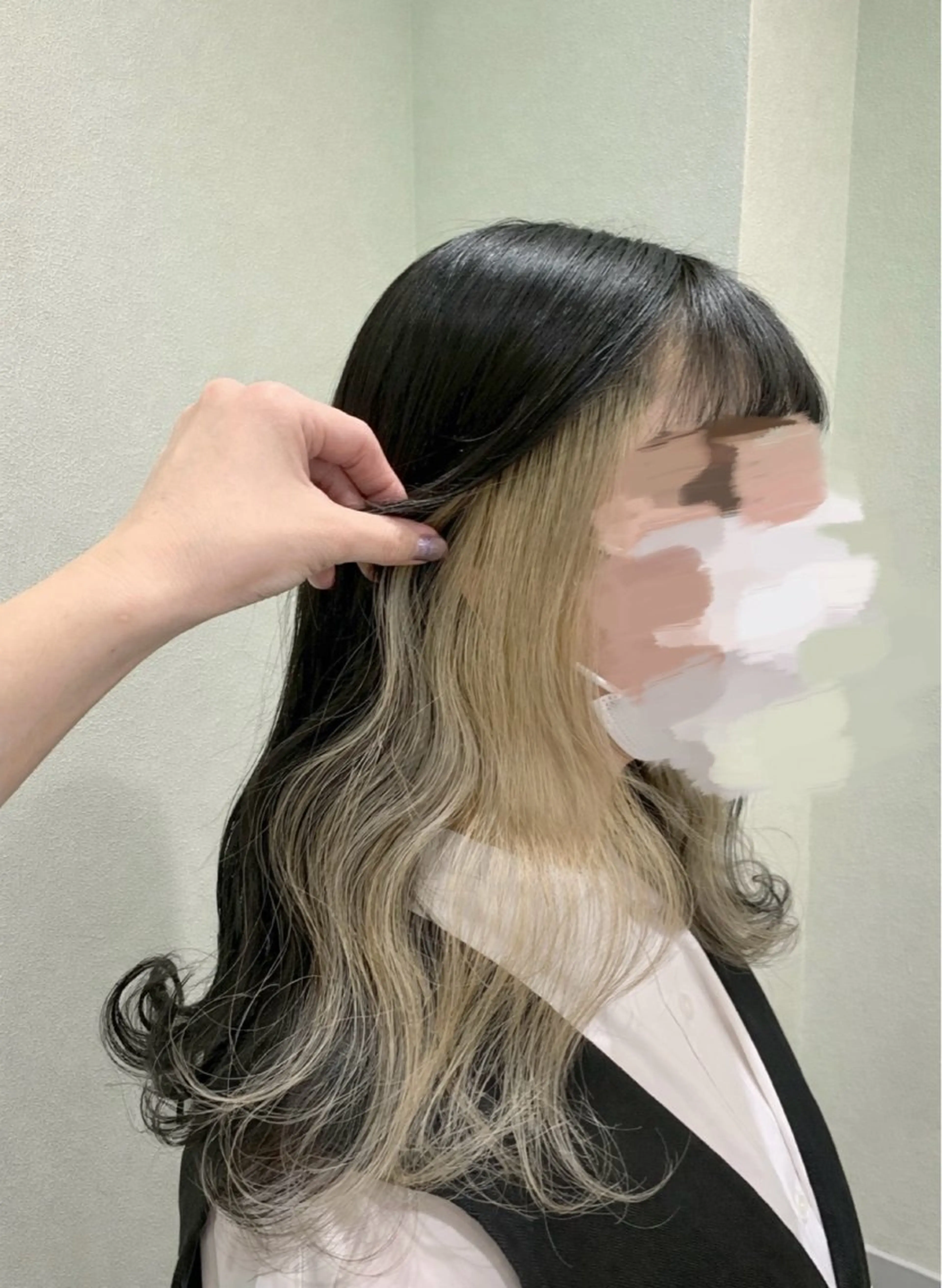 ロング カラー ブリーチ ヘアカラー 横浜/デザインカラー 個性派ヘアメ/まこのヘアスタイル