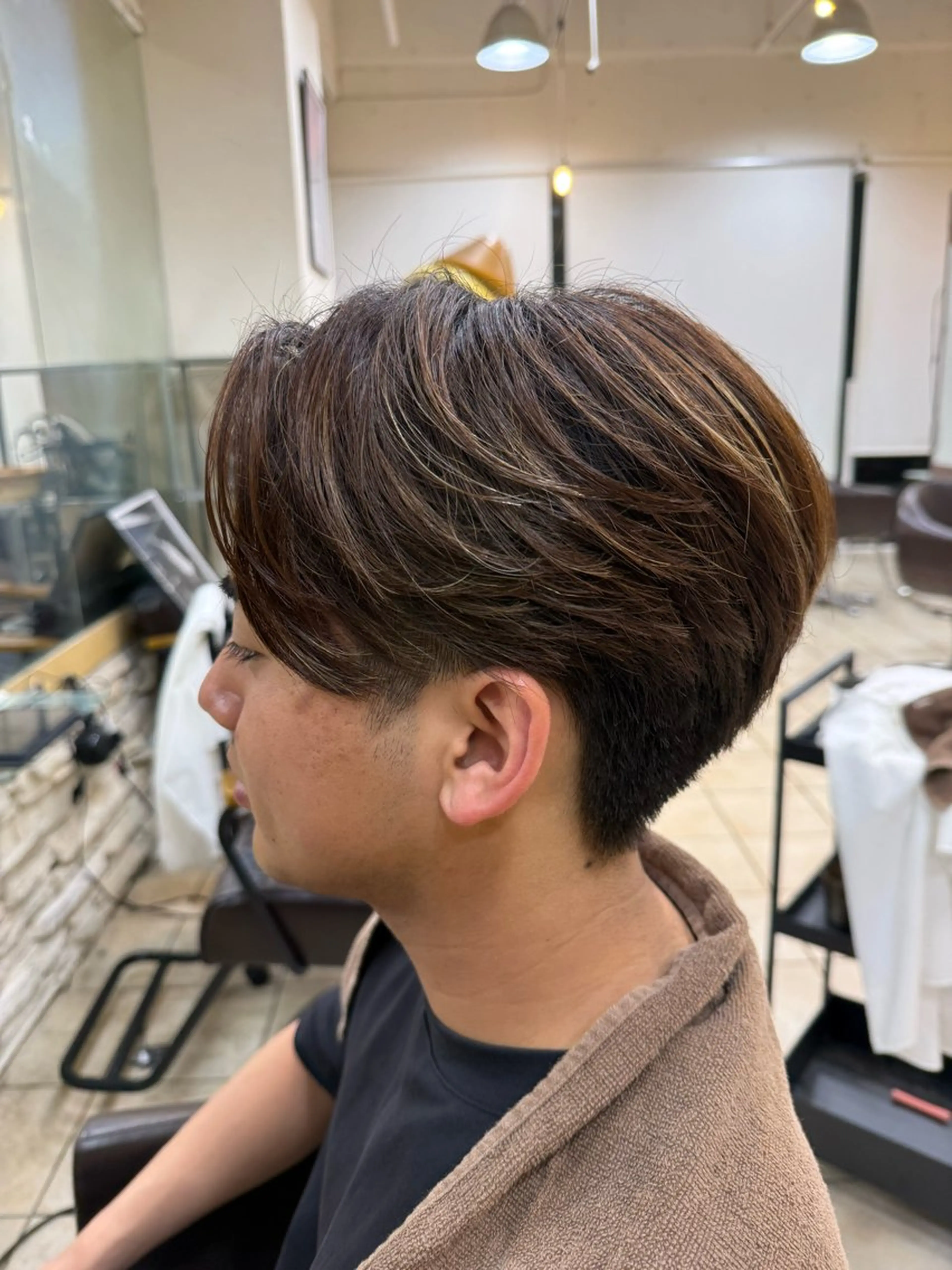 メンズ センターパート 永沼 昂希のヘアスタイル