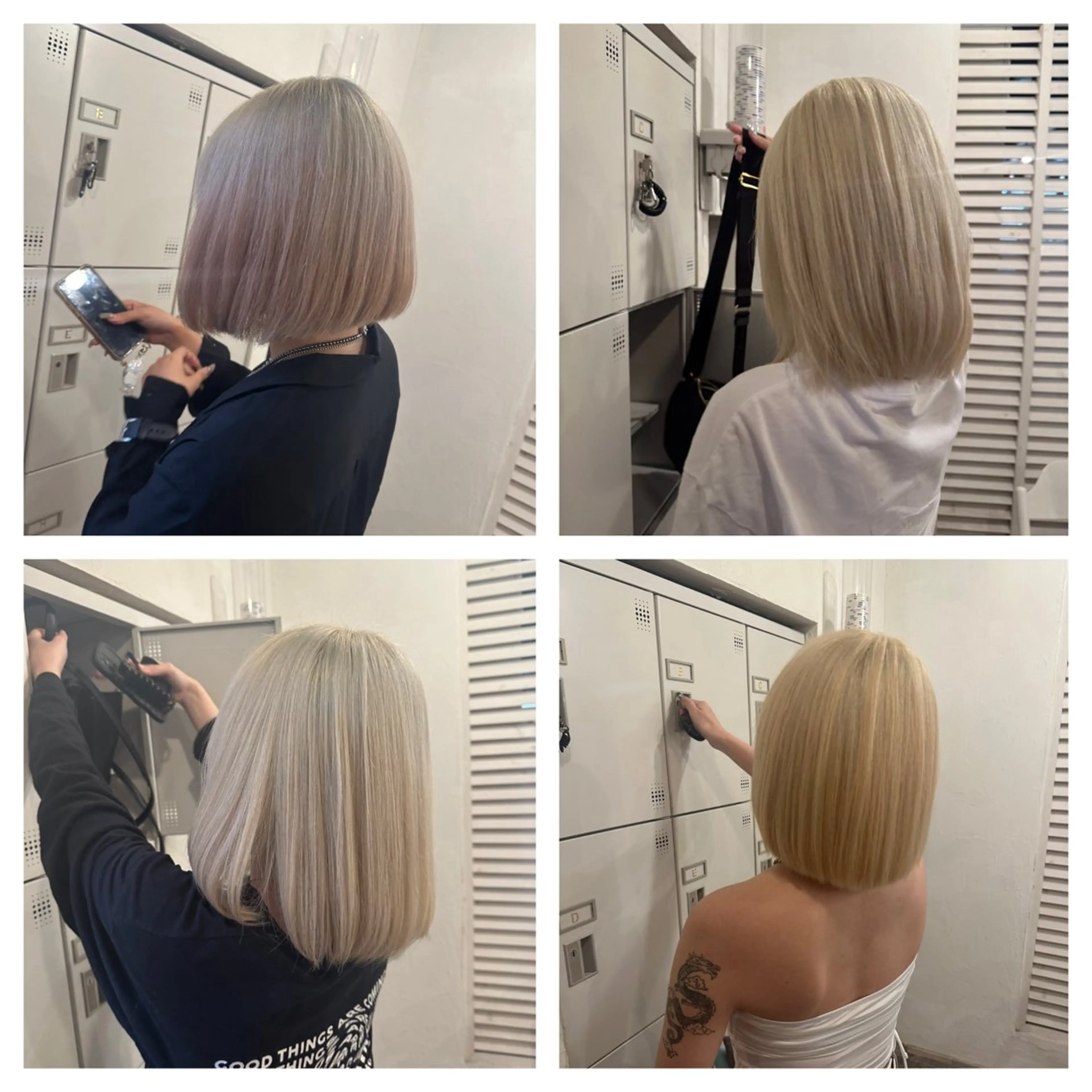 ミディアム ヘアカラー トリートメント ヘアセット 髪質改善＆ブリーチ 伊勢　祐一郎のヘアスタイル