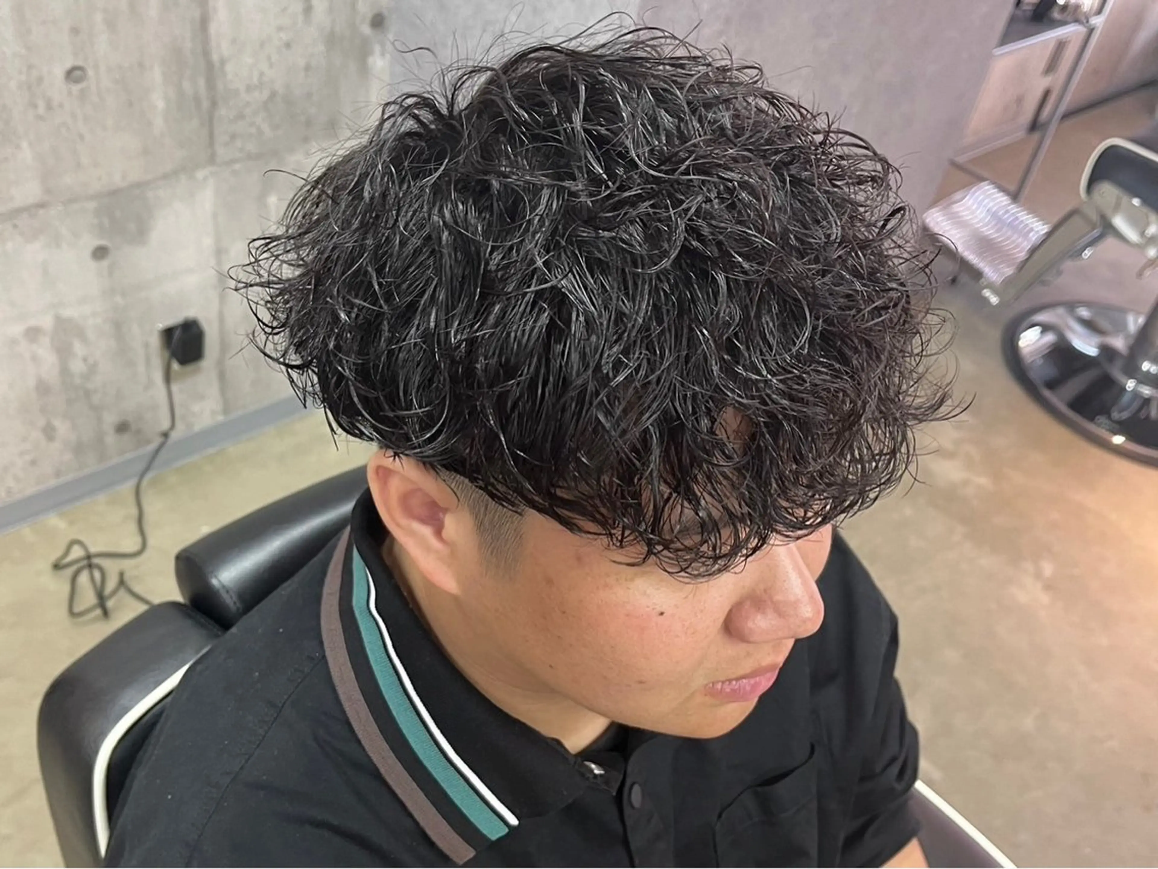 ミディアム ミディアムパーマ 韓国パーマ 美容師 和田爽良のヘアスタイル