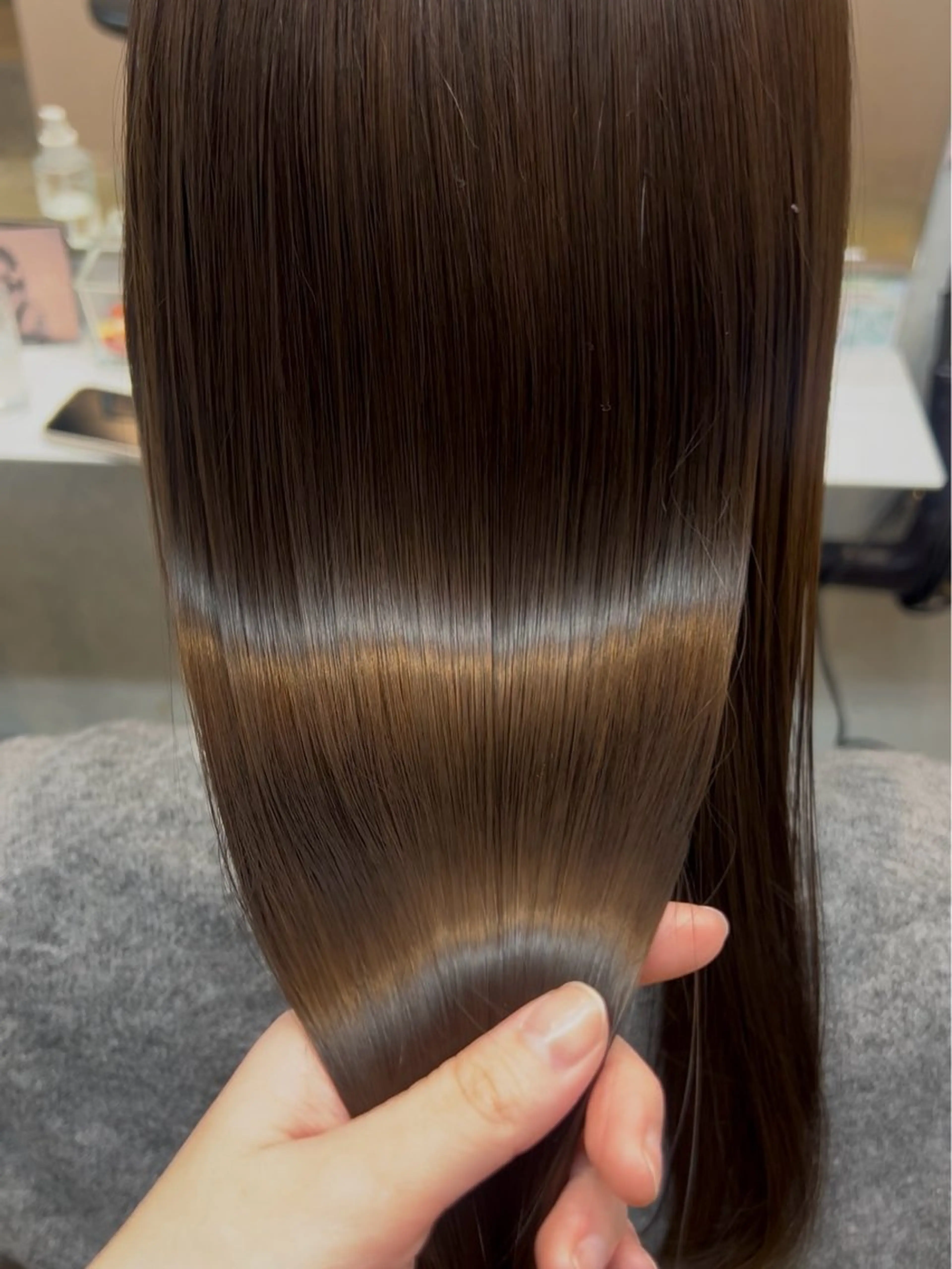 ロング 縮毛矯正 🖤里央愛🖤 カットモデル募集中のヘアスタイル