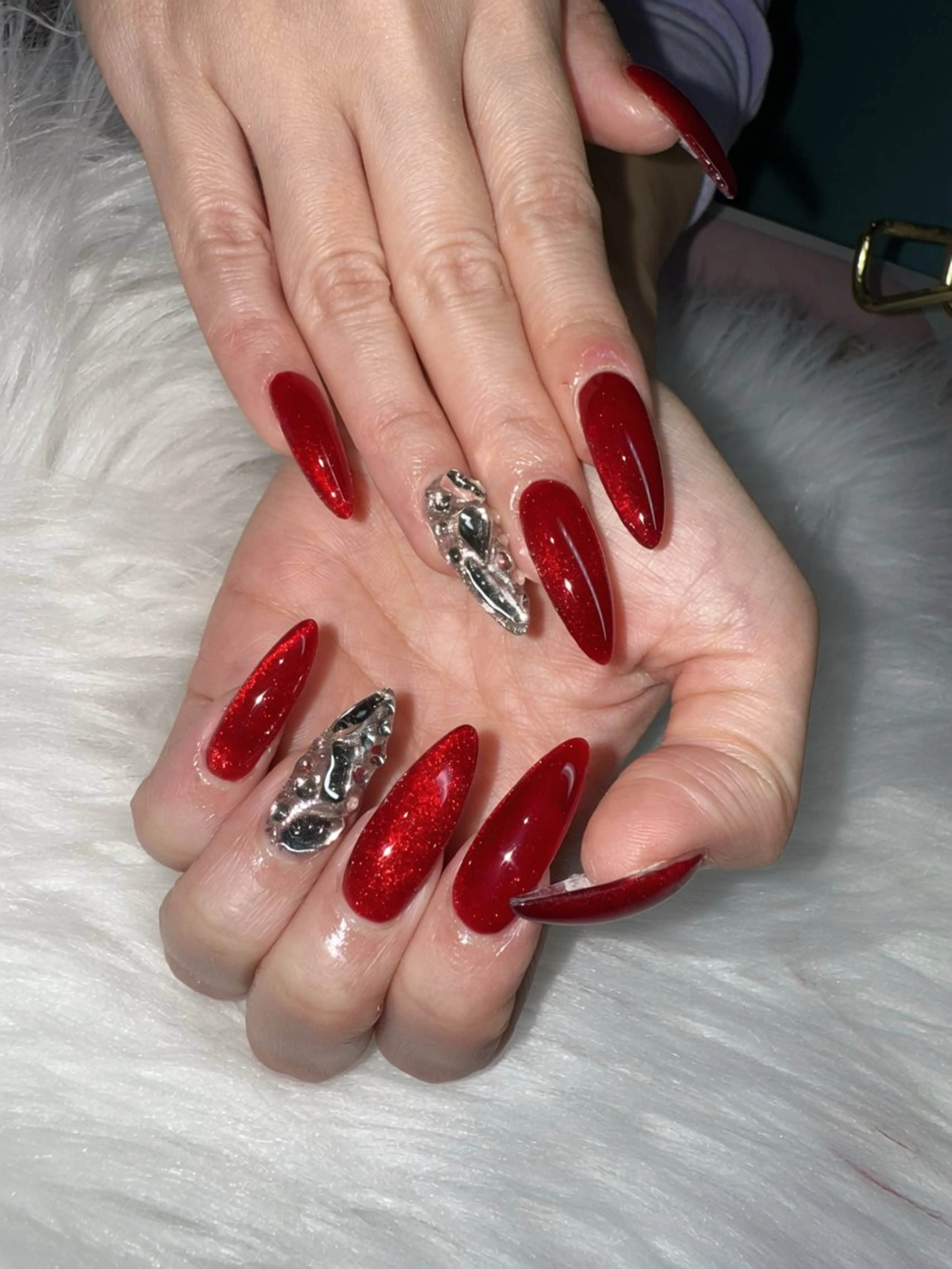 ネイル マグネットネイル スカルプネイル ワンホンネイル icy nail れいあのネイルデザイン